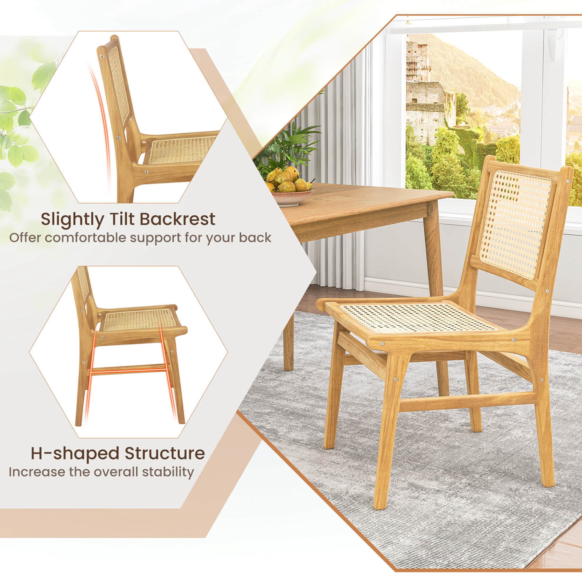 Costway HCST03768 Dining-Chairs - View #3