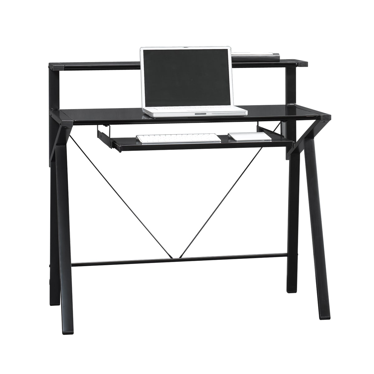 Sauder 411980 Vector 38-in Black Contemporary Computer