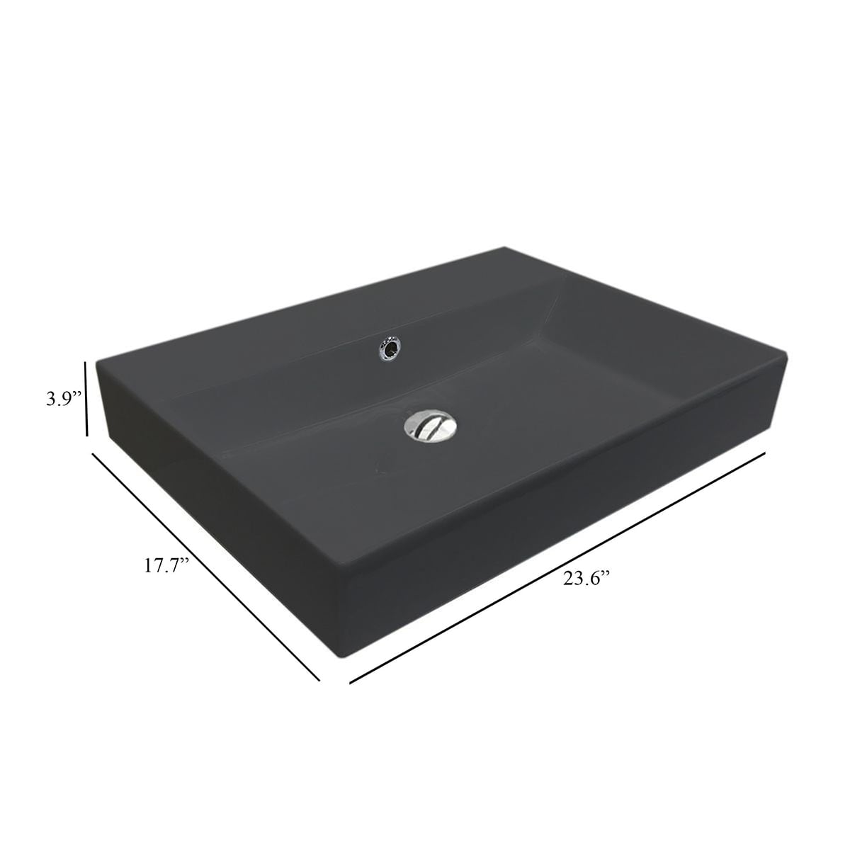 WS Bath Collections ENERGY 60.00 BM Bath-Sink - View #7