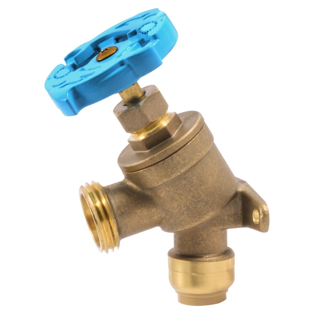 SharkBite 1/2-in Push-to-connect Brass Multi Turn Hose Bibb