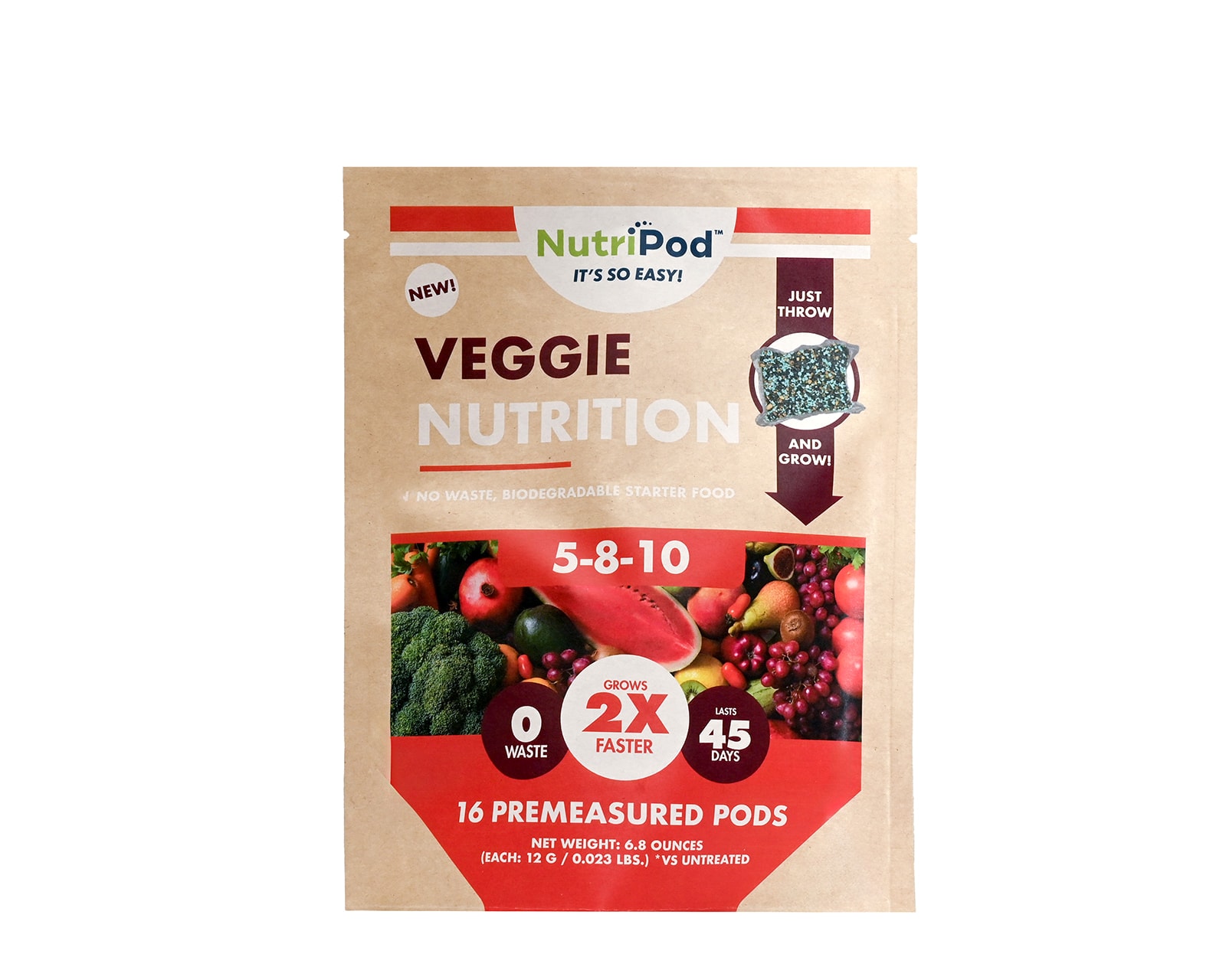 Bethel Farms BAUGVEGNP 5-8-10 Water-soluble Granules Vegetable Food (16-Count)
