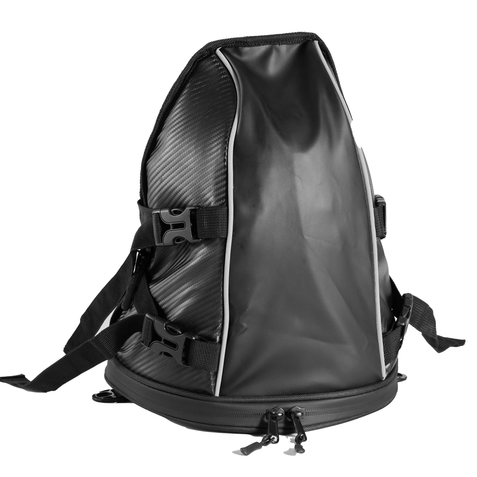 VEVOR Motorcycle Tail Bag 10 L Motorcycle Rear Seat Bag with Waterproof Rain Cover Outdoor Sports Motorbike Luggage Storage Trunk Rack Backpack Handbag with Shoulder Strap and Inner Pocket Black