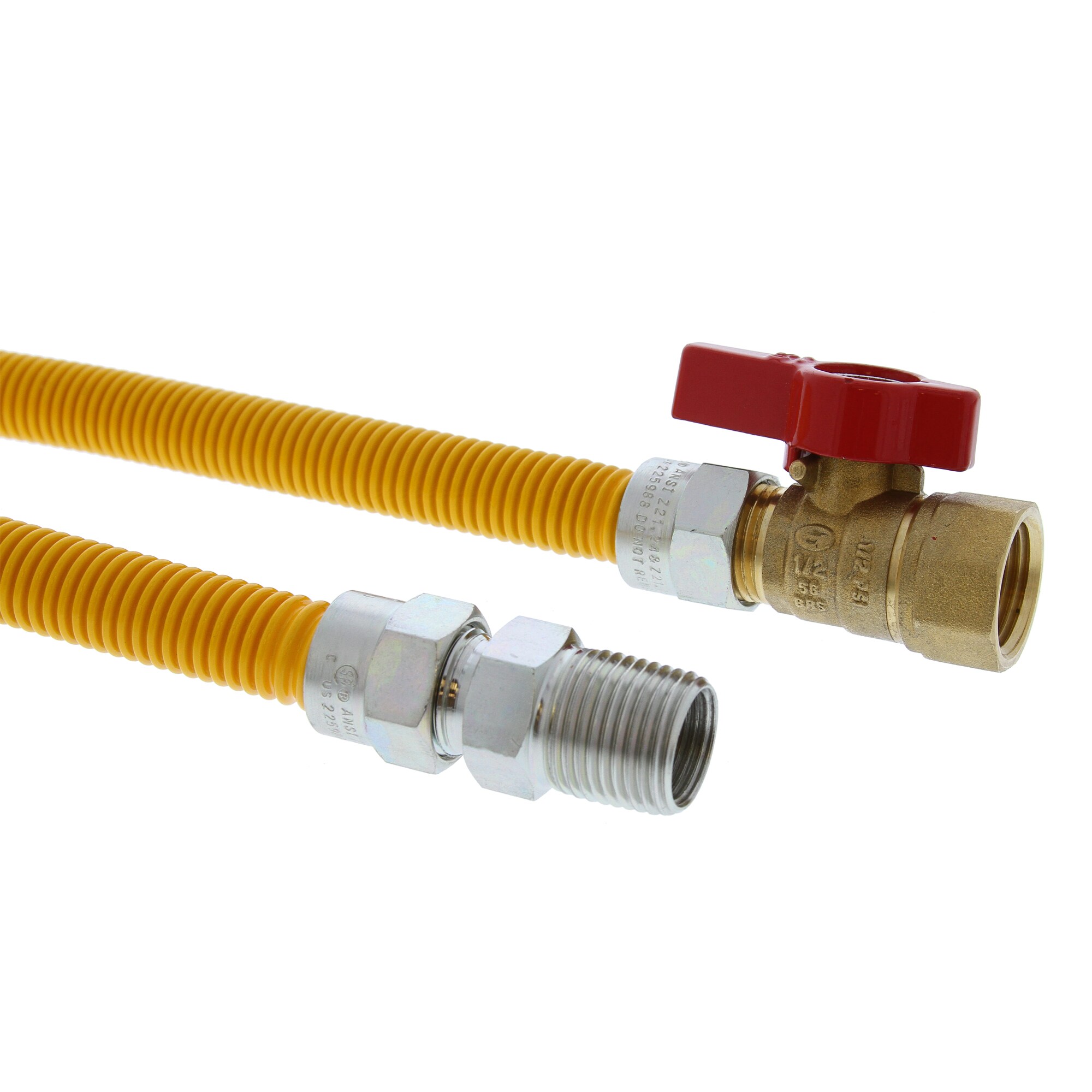 Jones Stephens G72316 1/2 Mip X 1/2 Fip Ball Valve X 36 Gas Connector