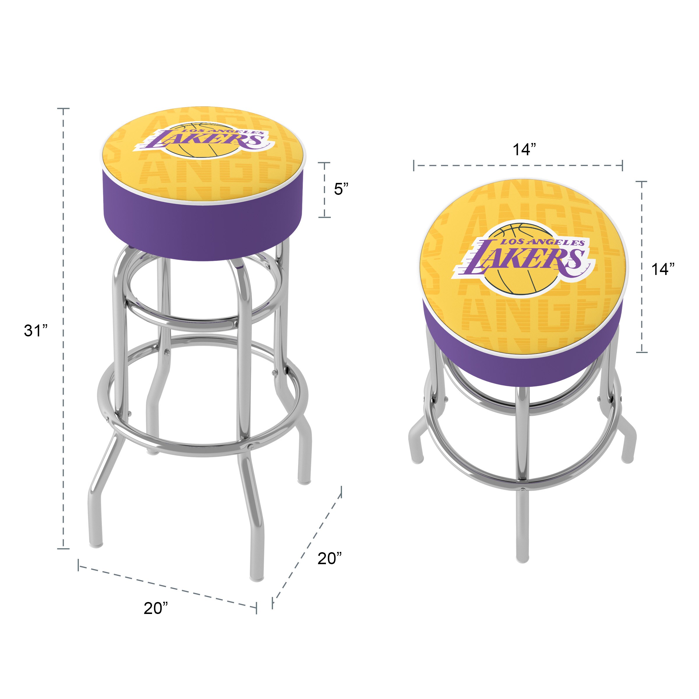 Trademark Gameroom NBA1000-LAL3 stools - View #5