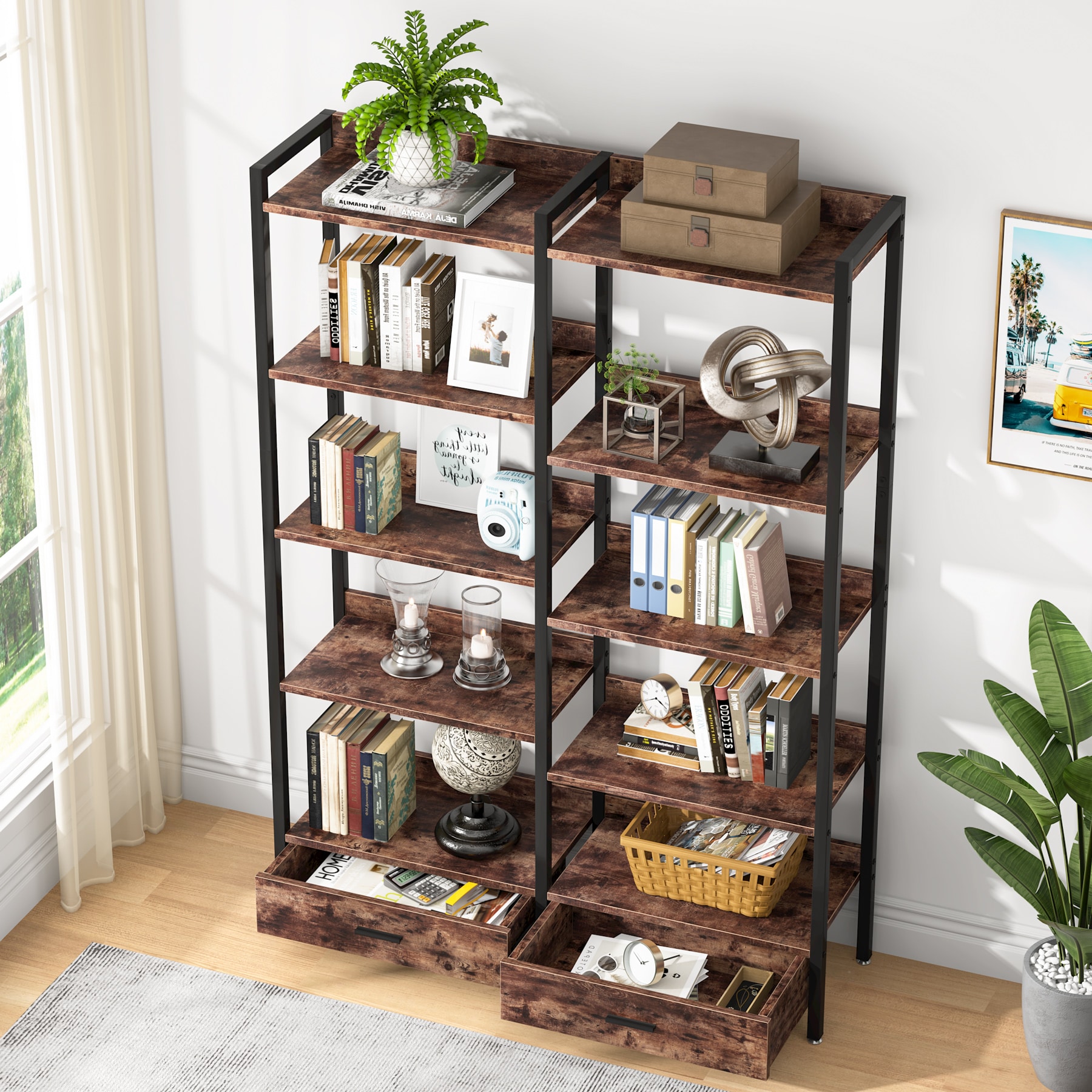 Tribesigns HOGA-F1589 bookcases - View #2