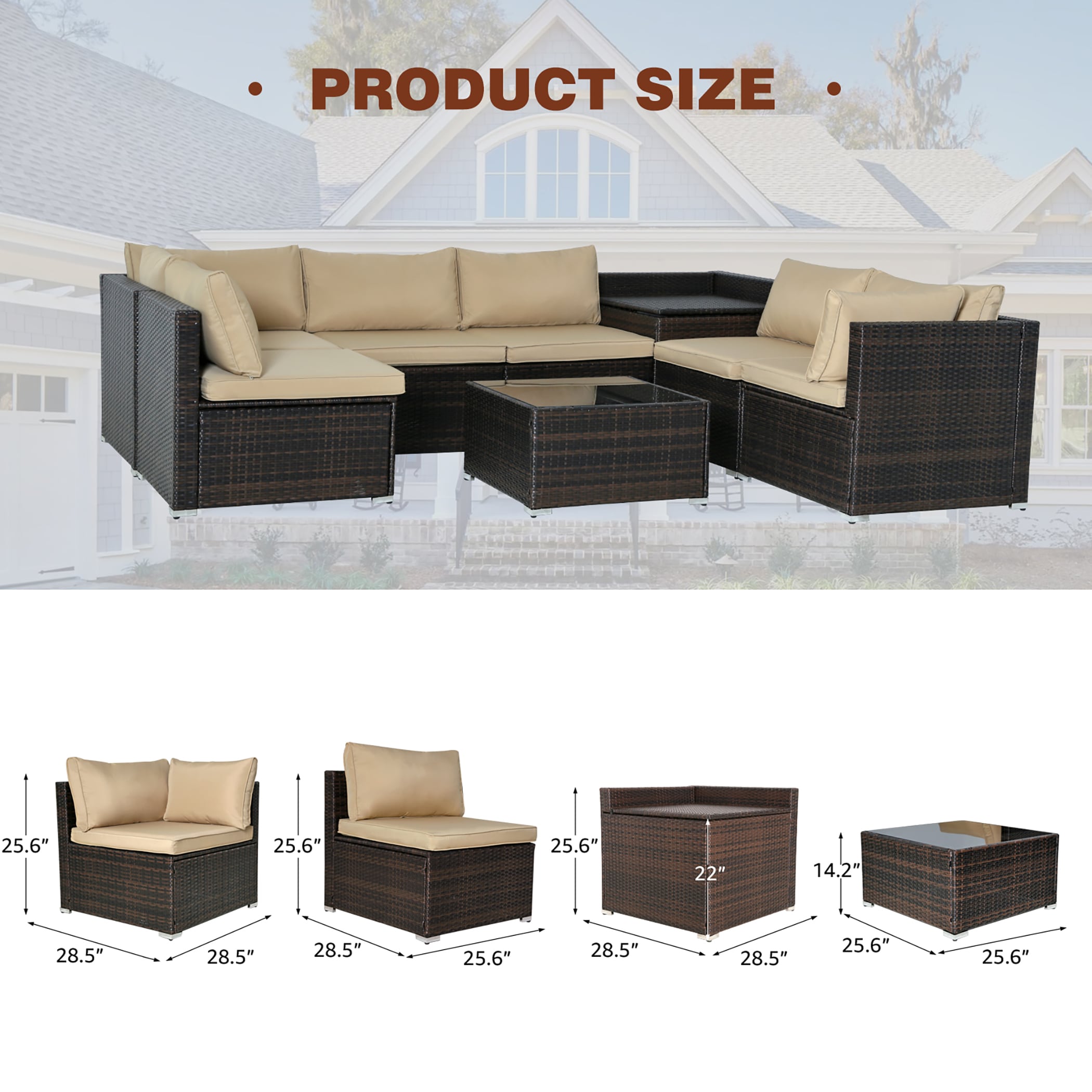 FOREST HOME FH-ZJ02BKBL Patio-Conversation-Sets - View #2