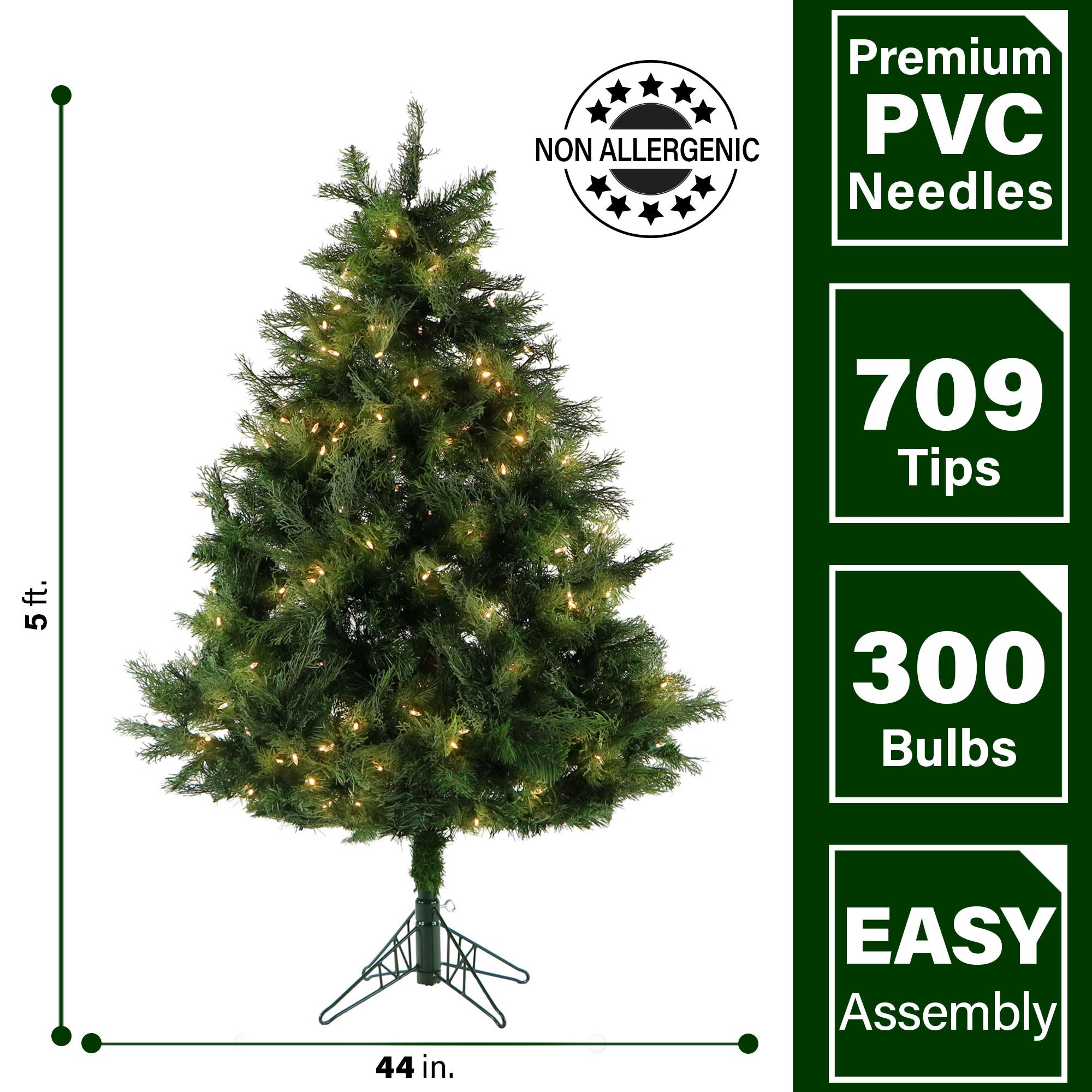 Fraser Hill Farm FFNC050-5GREZ Artificial-Christmas-Trees - View #3