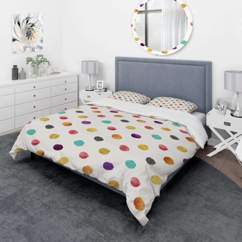 Designart BED30956-Q 3 -Piece Multi-Color Queen Duvet cover Set