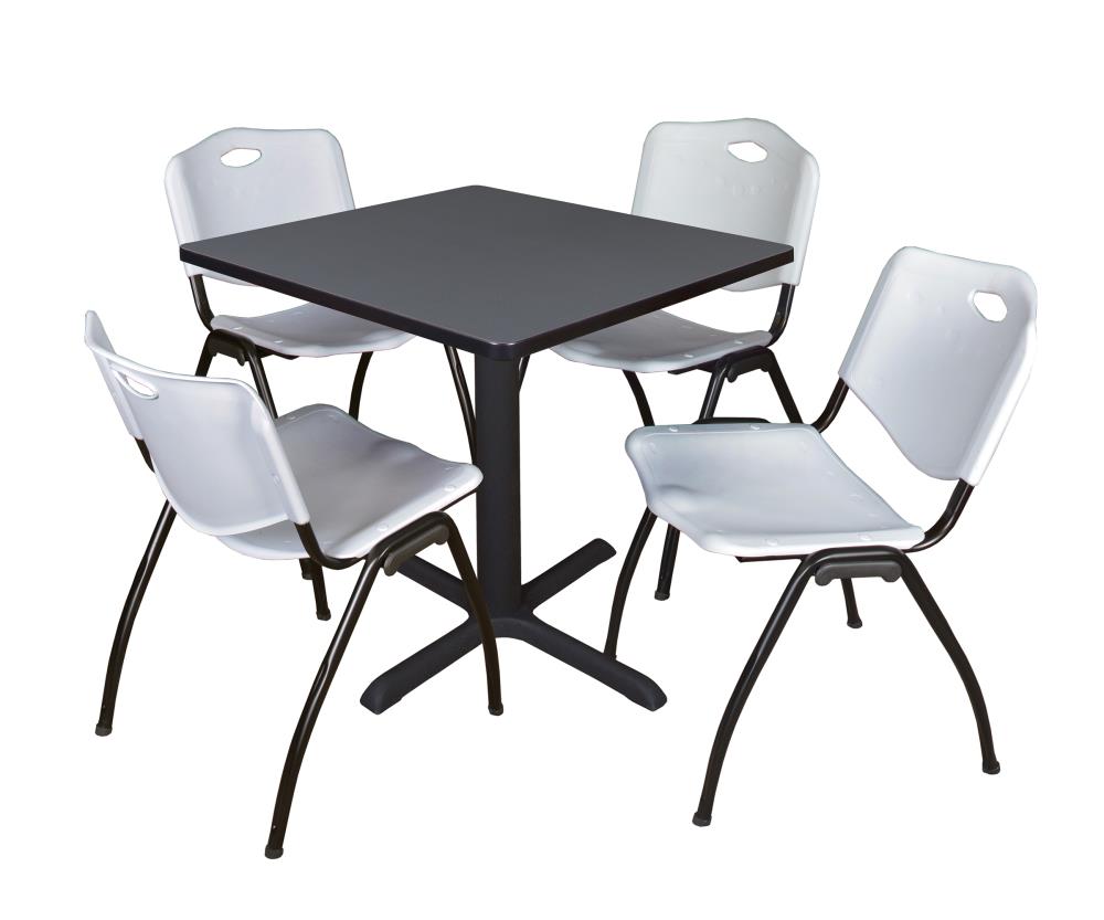 Regency TB3030GY47GY Breakroom Gray 4-Person Training Table (30-in W x 29-in H)