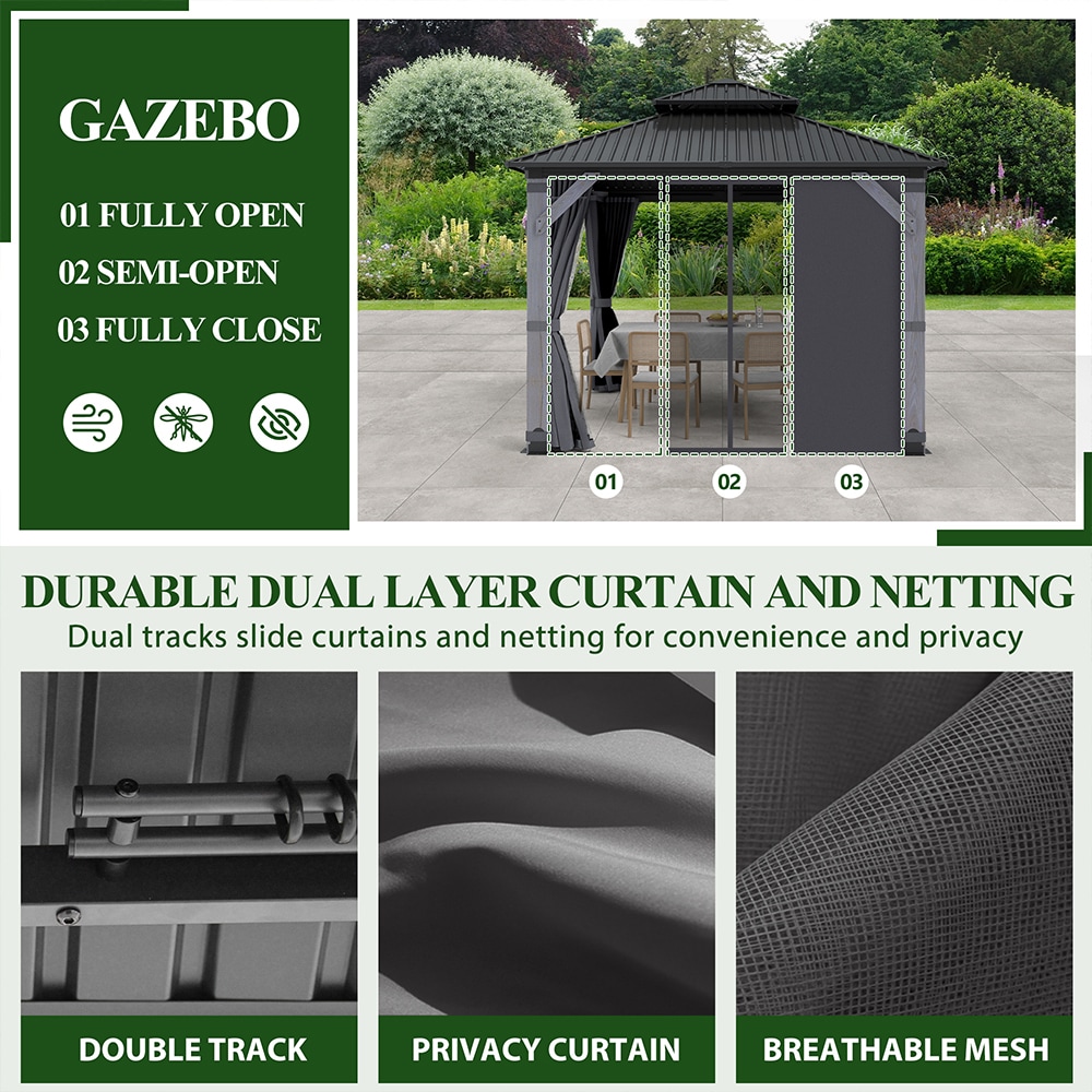 Coveronics LW-ATPSC24G055 Wood-Resin-Gazebos - View #10