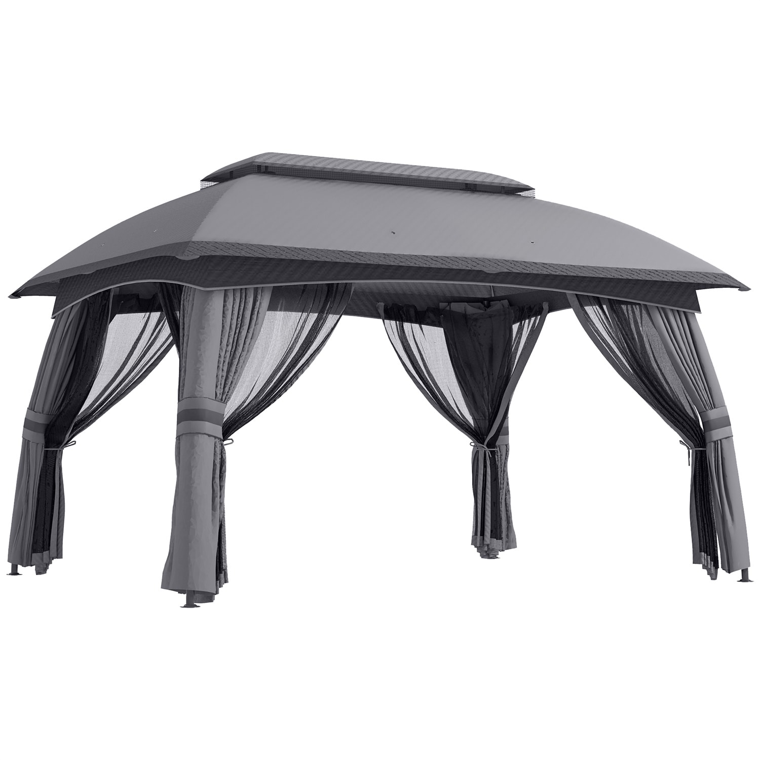 BABOOM BOM-P174240-OR Wood-Resin-Gazebos - View #2