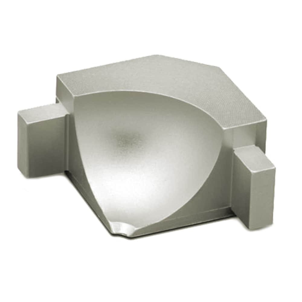 Schluter Systems I90/AHKA/AT Dilex-AHKA 0.563-in W x 1-in L Satin nickel anodized aluminum Aluminum Inside corner Tile Edge Trim
