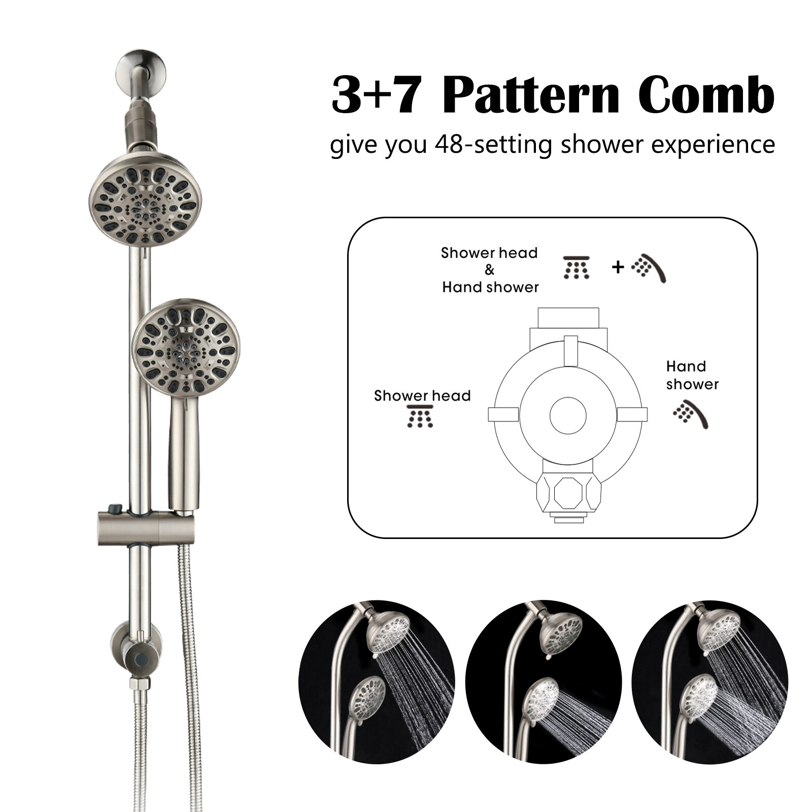 LUXEYARD DS-Y-W1217-P372437 Showerhead-Bar-Panels - View #3