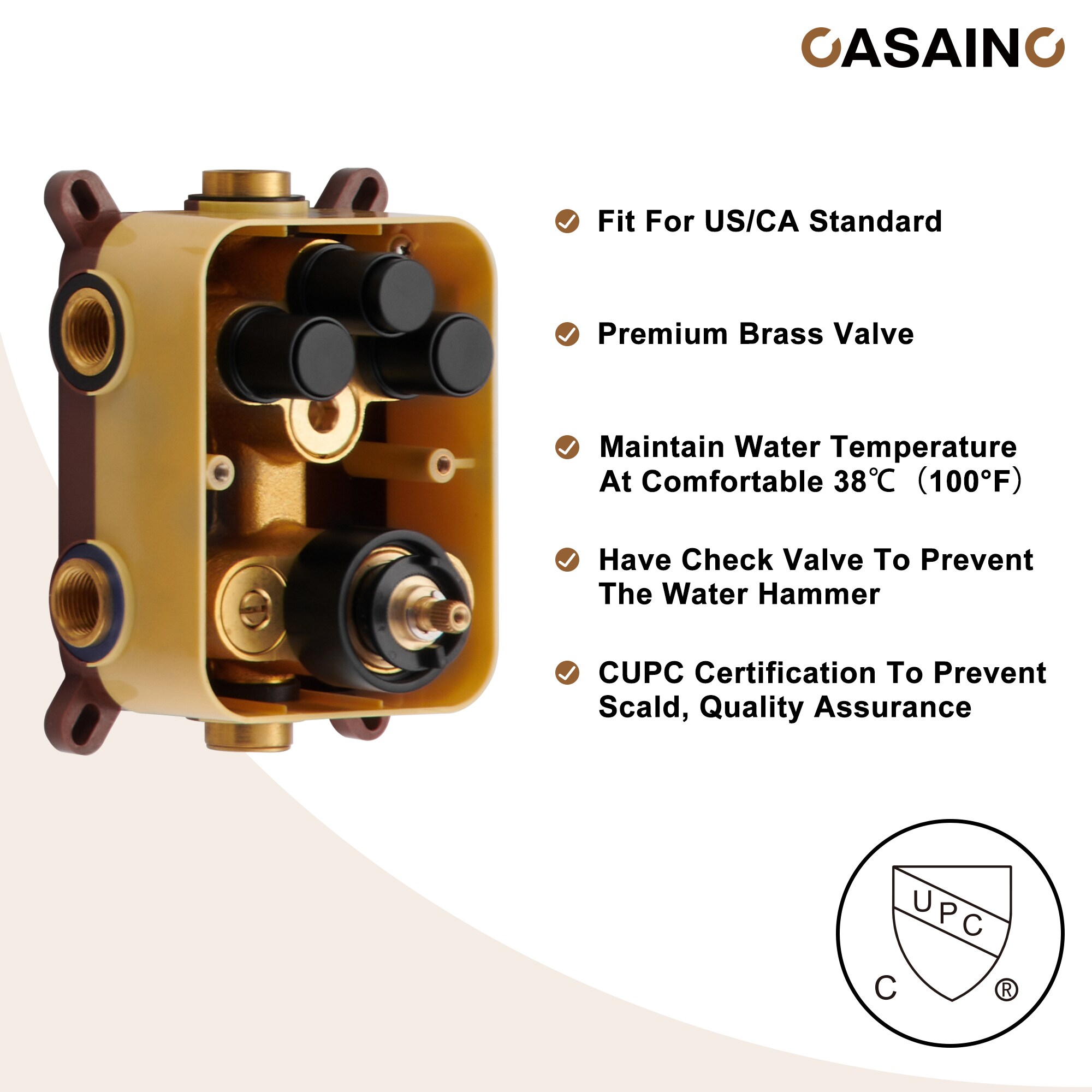CASAINC CASA08BN-12 Showerhead-Bar-Panels - View #9