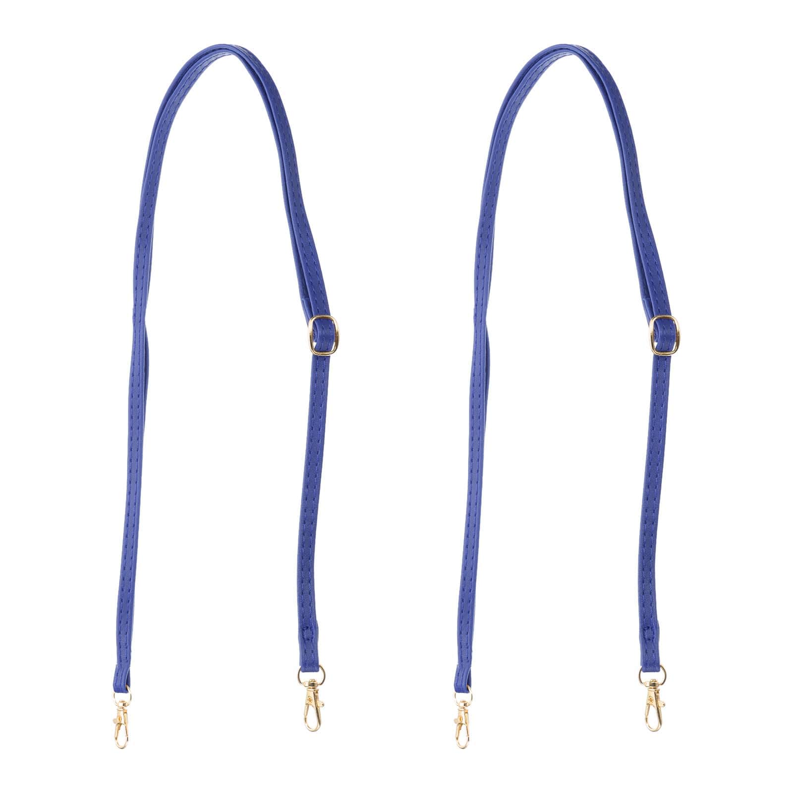 PATIKIL Leather Purse Handle Strap 2pcs 51 Inch Adjustable Length Handbag Strap Replacement DIY Clutch Bag Handle Strap Repair Accessories Blue #S26050900UX3580