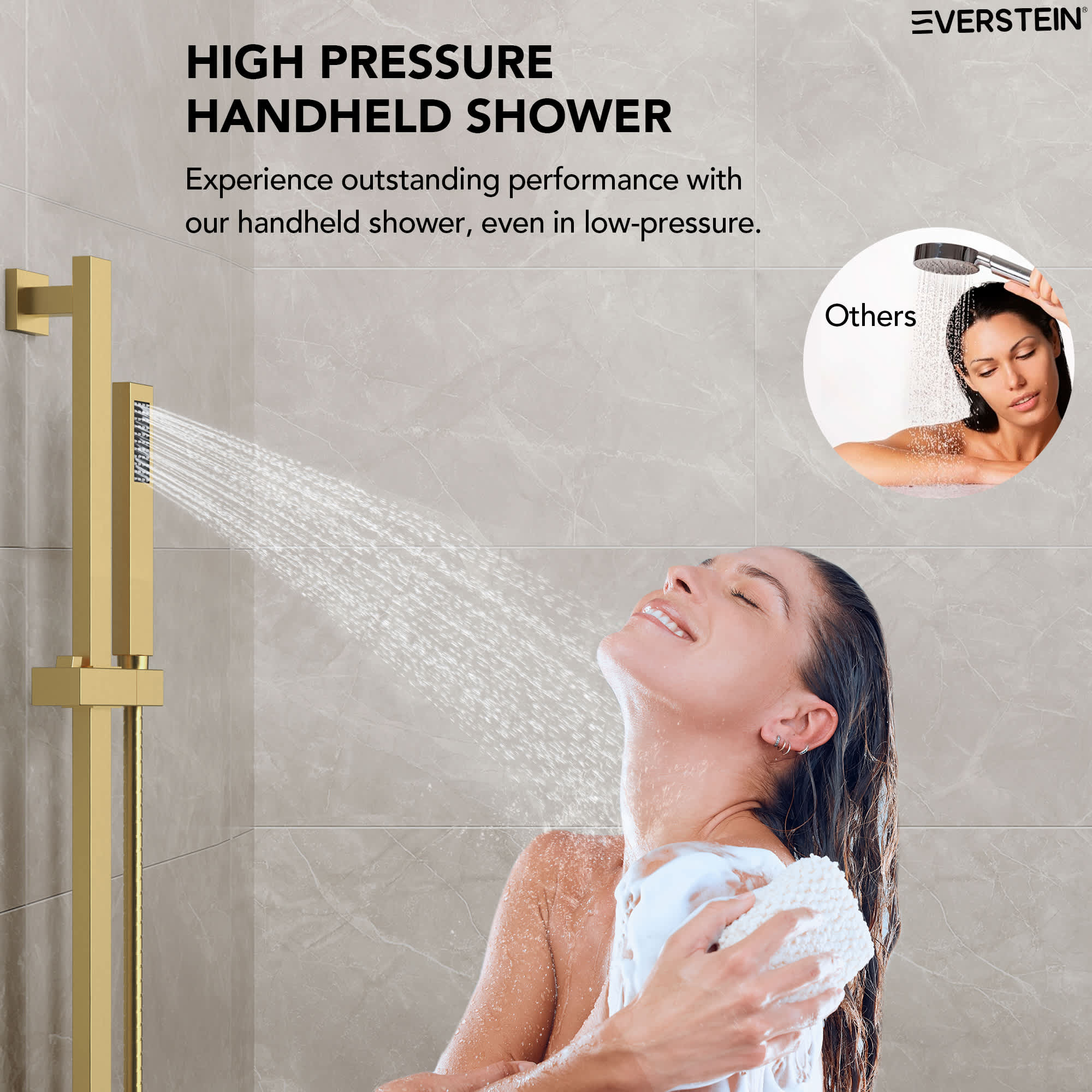 EVERSTEIN SFS-1016A-GD12 Showerhead-Bar-Panels - View #8