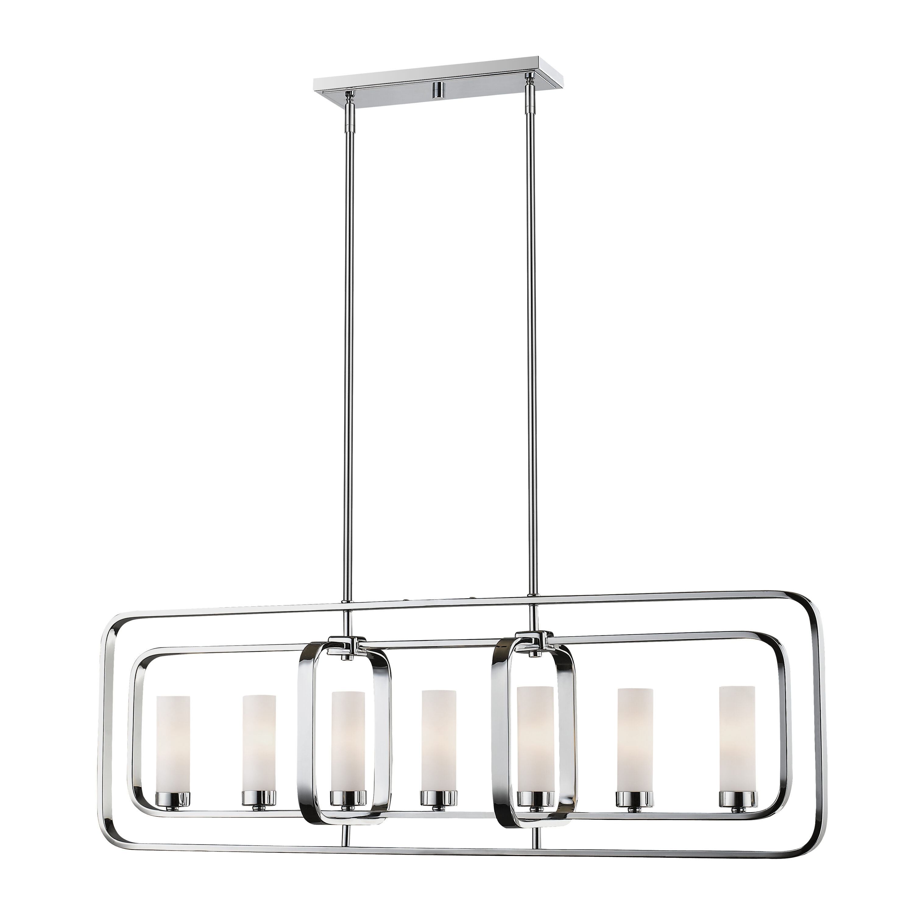 Z-Lite 6000-7L-CH Aideen Chrome Incandescent Candelabra base (E-12) Pool Table Lighting