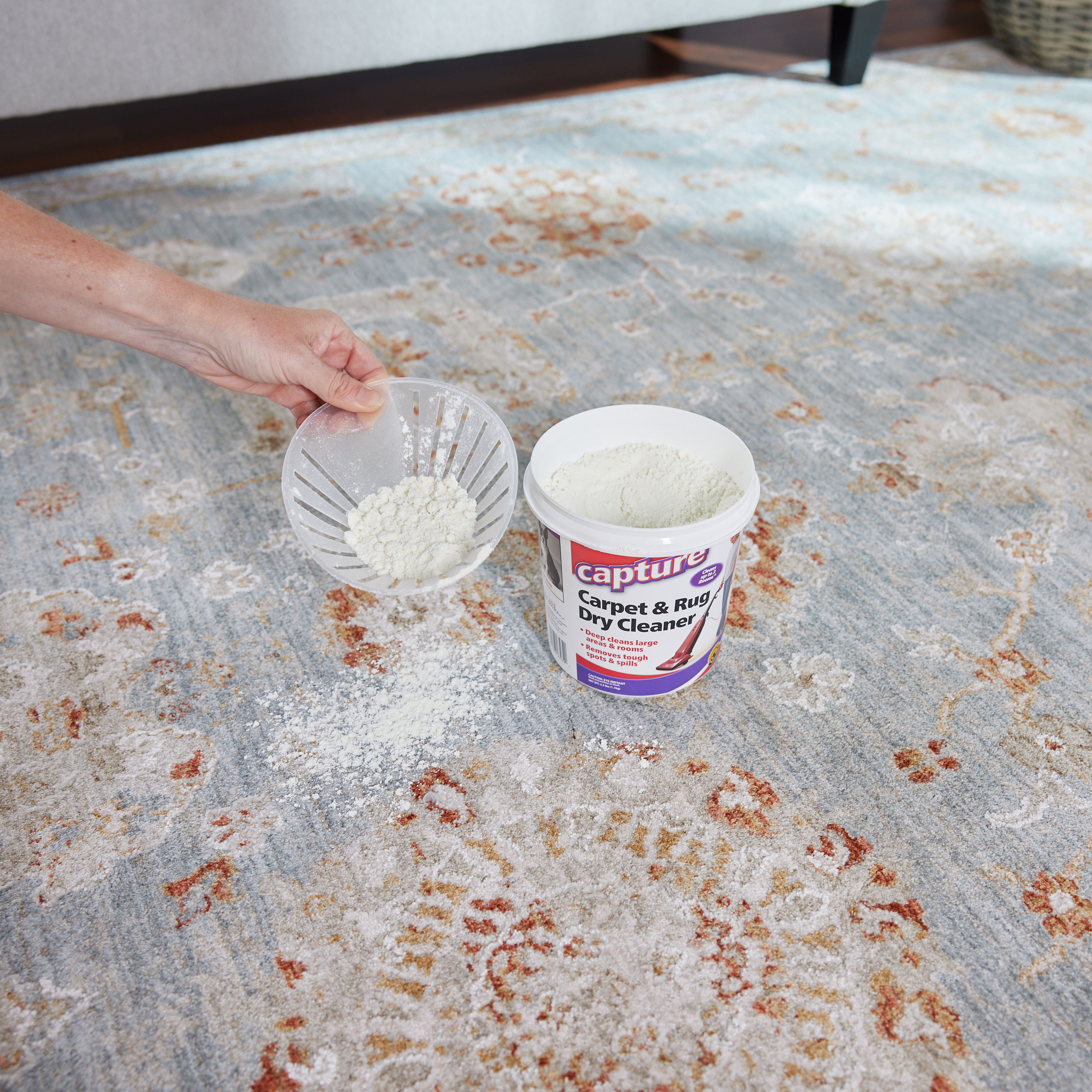 Capture Premium Lemon Scent Carpet Cleaner 2.5 lb Powder