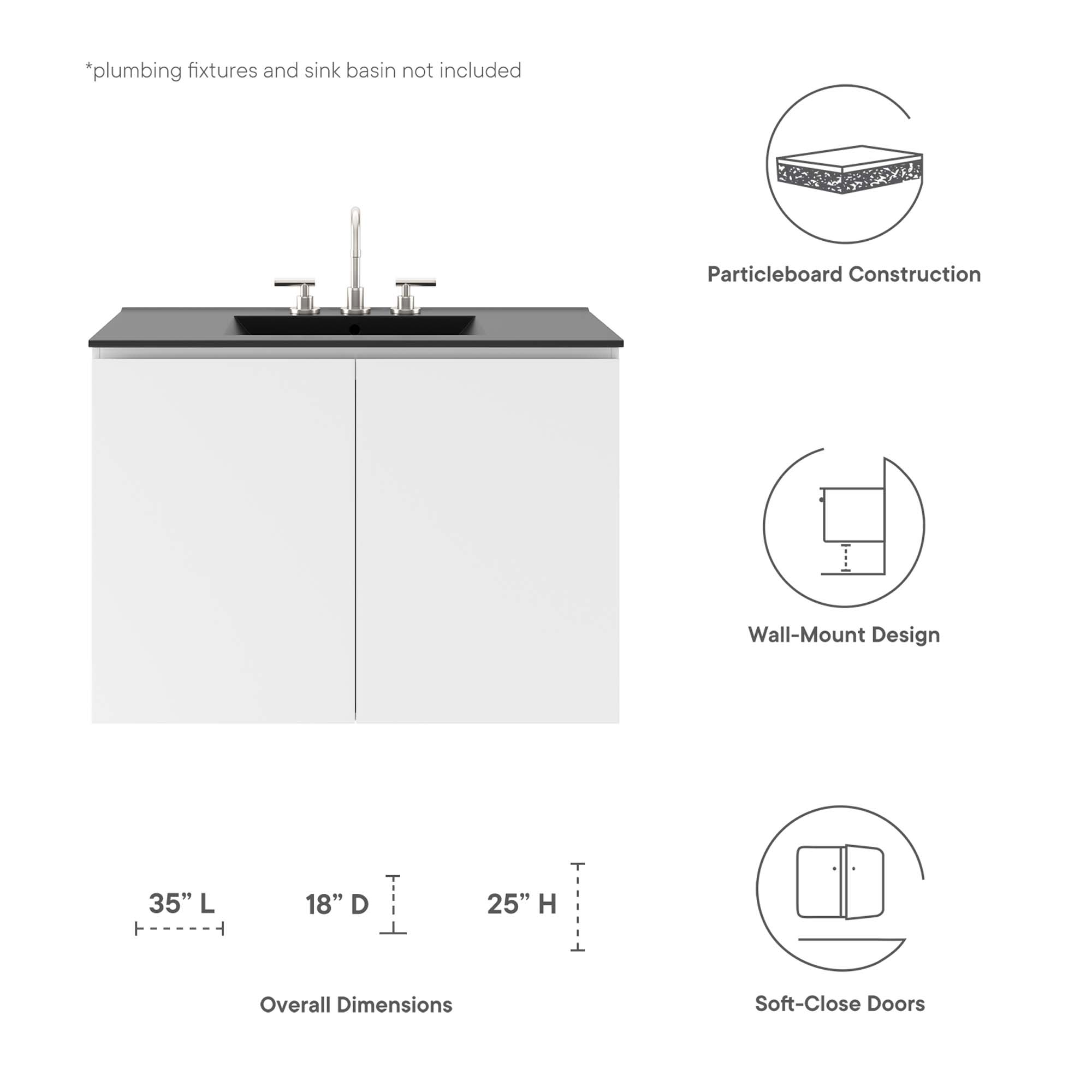 Modway EEI-5559-WHI vanities - View #2