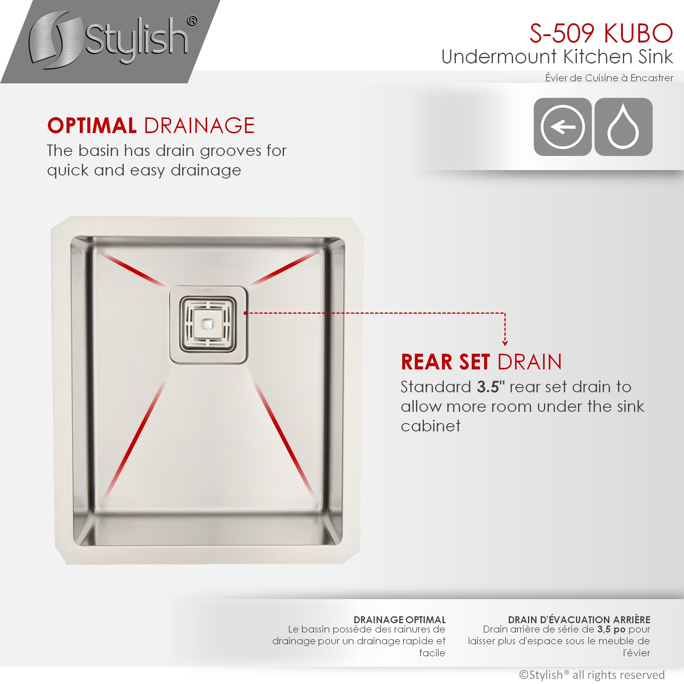 Stylish S-509XG1 Kitchen-Sinks - View #10