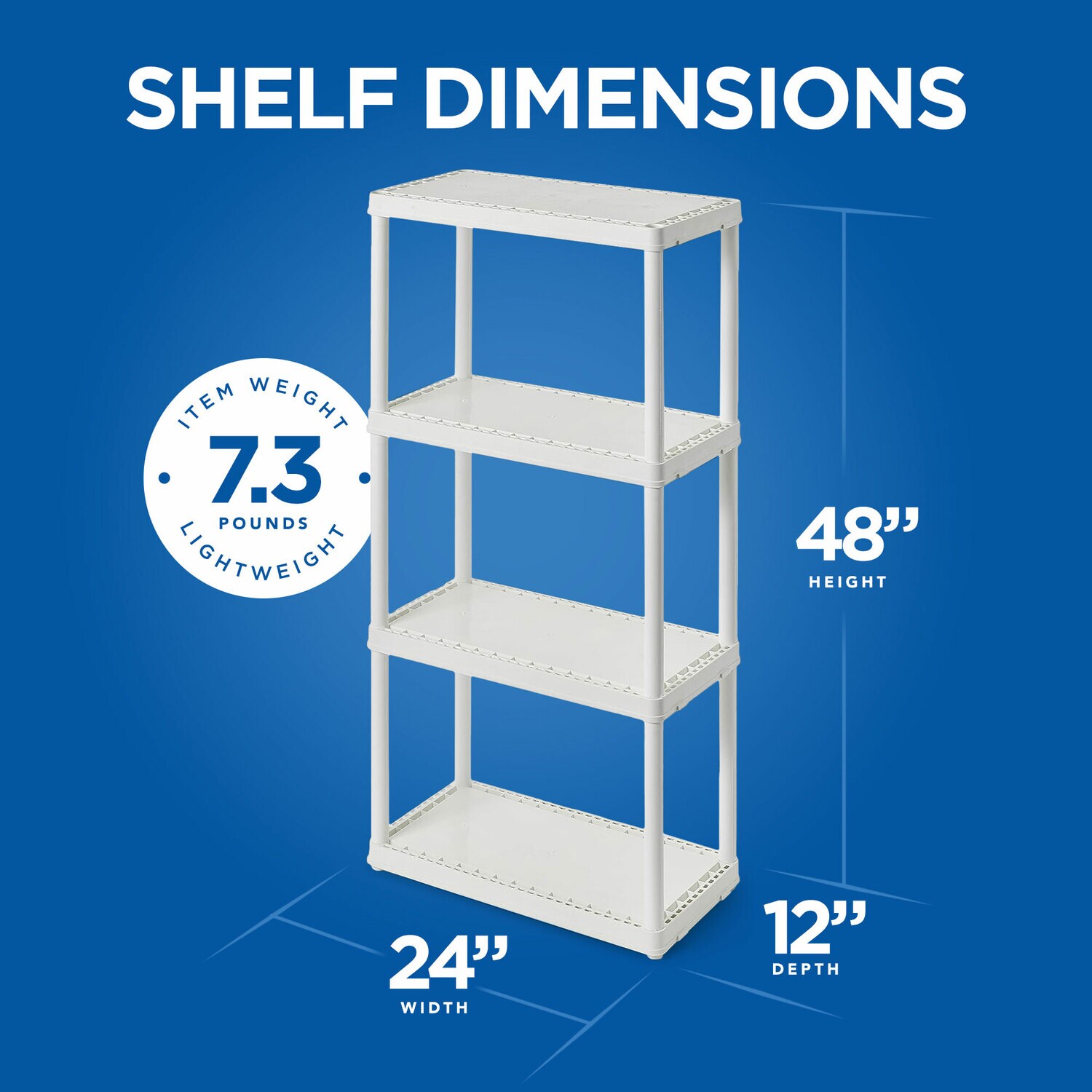 Gray 4-Tier Botless Bin Storage System Garage Storage Rack (24 Plastic Bins  in 4 Tier)