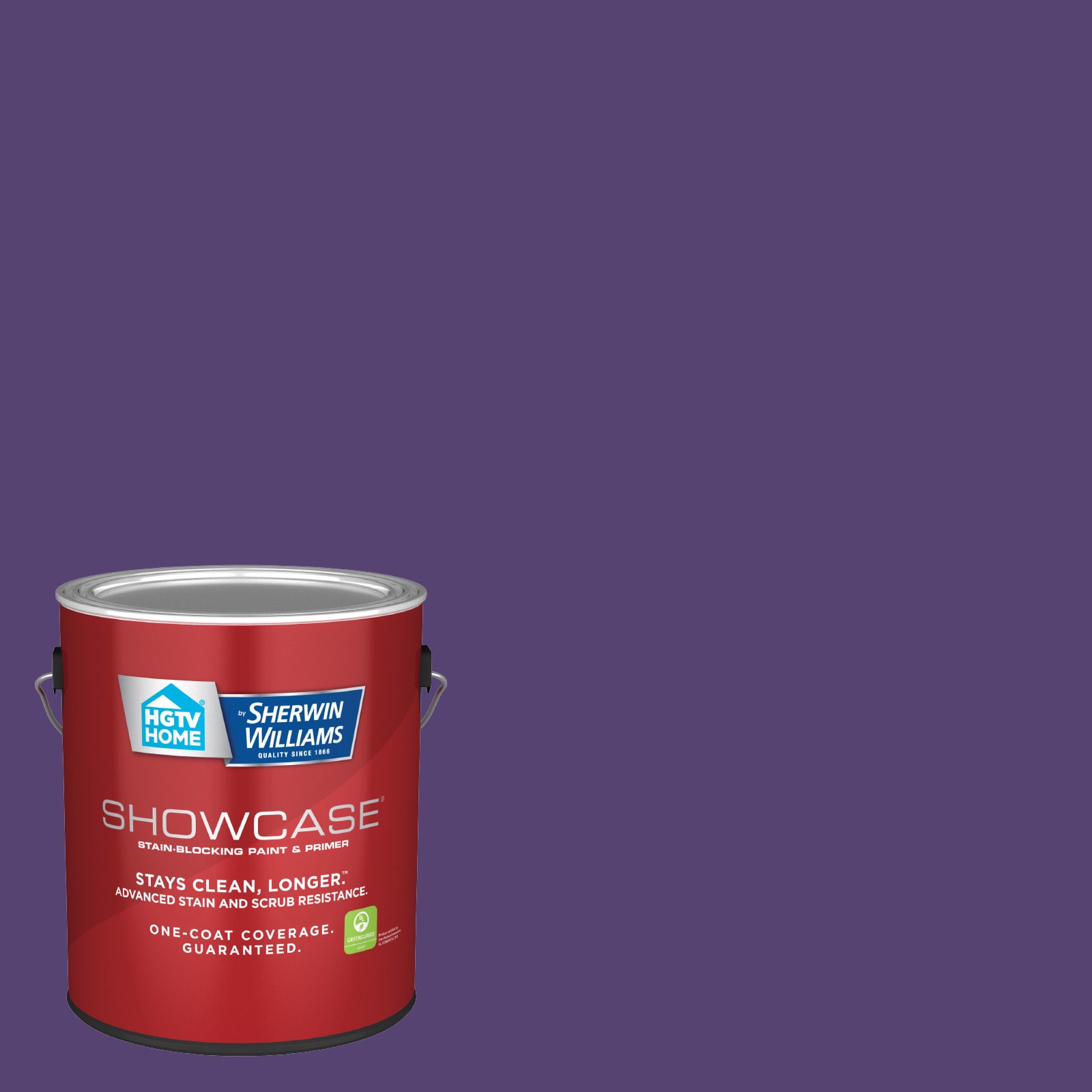 HGTV HOME by Sherwin-Williams 4010-10-935236 Showcase Satin Sumptuous Purple 4010-10 Acrylic Interior Paint Paint + Primer ( 1-gallon )