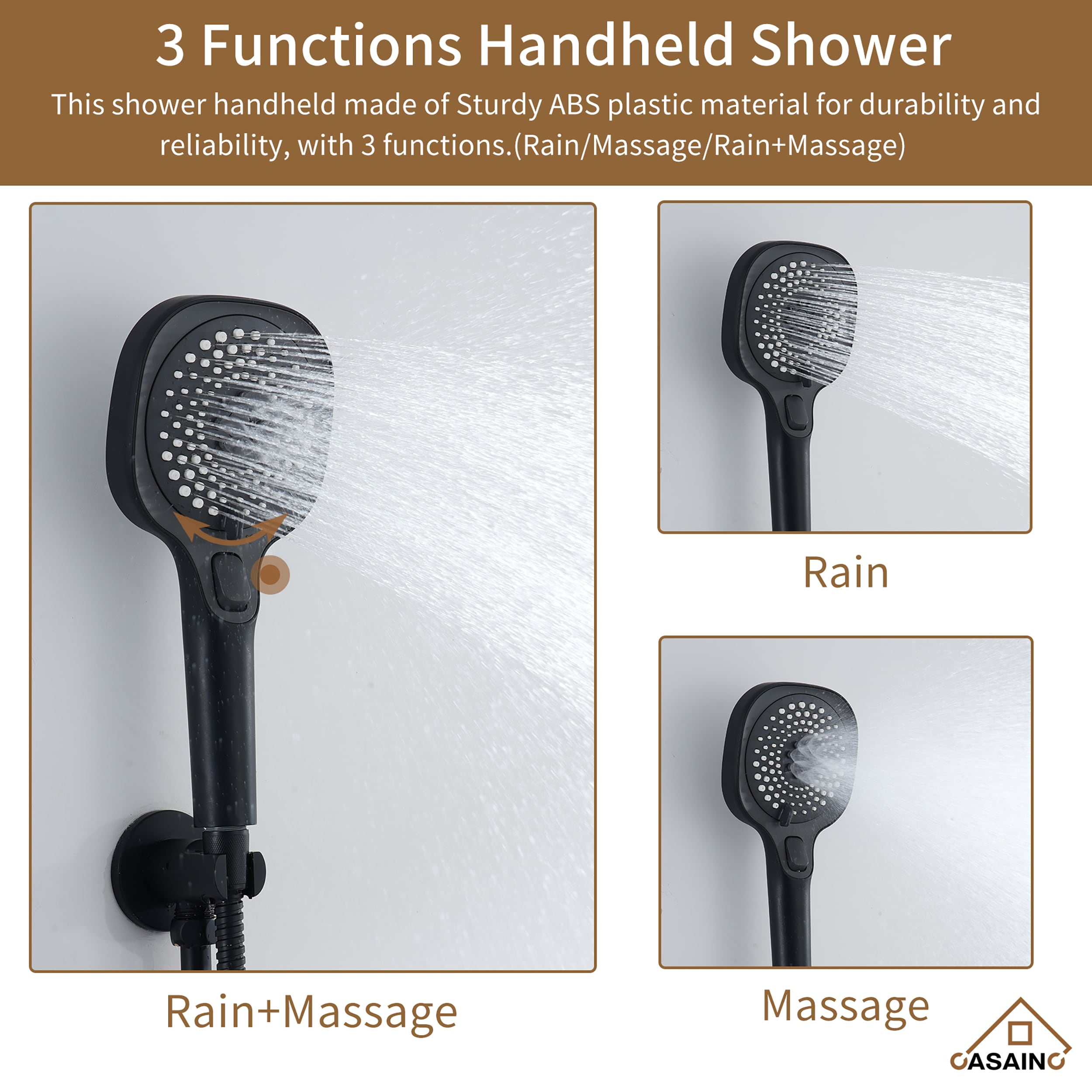 CASAINC CA-160209EB Showerhead-Bar-Panels - View #8