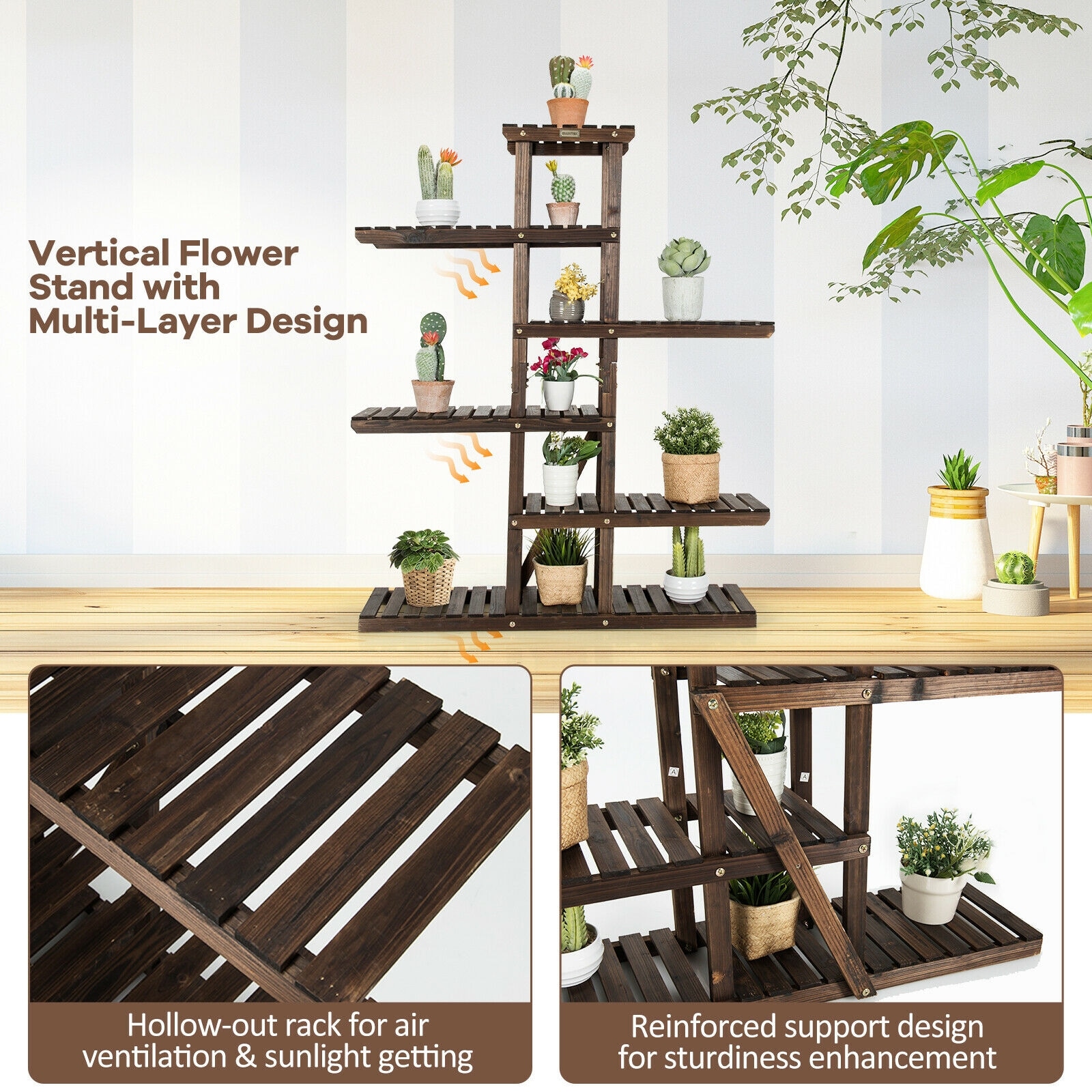 Forclover CTWE-HZ10082BN Plant-Stand - View #7