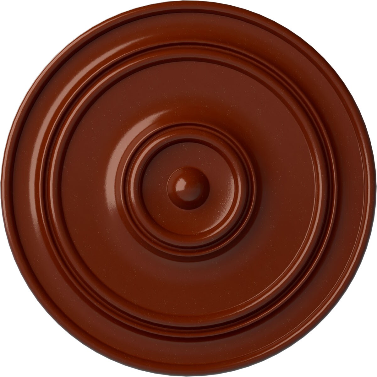 Ekena Millwork CM54TCLFIF Large Classic 57-in W x 57-in L Painted Firebrick Polyurethane Whole Ceiling Medallion