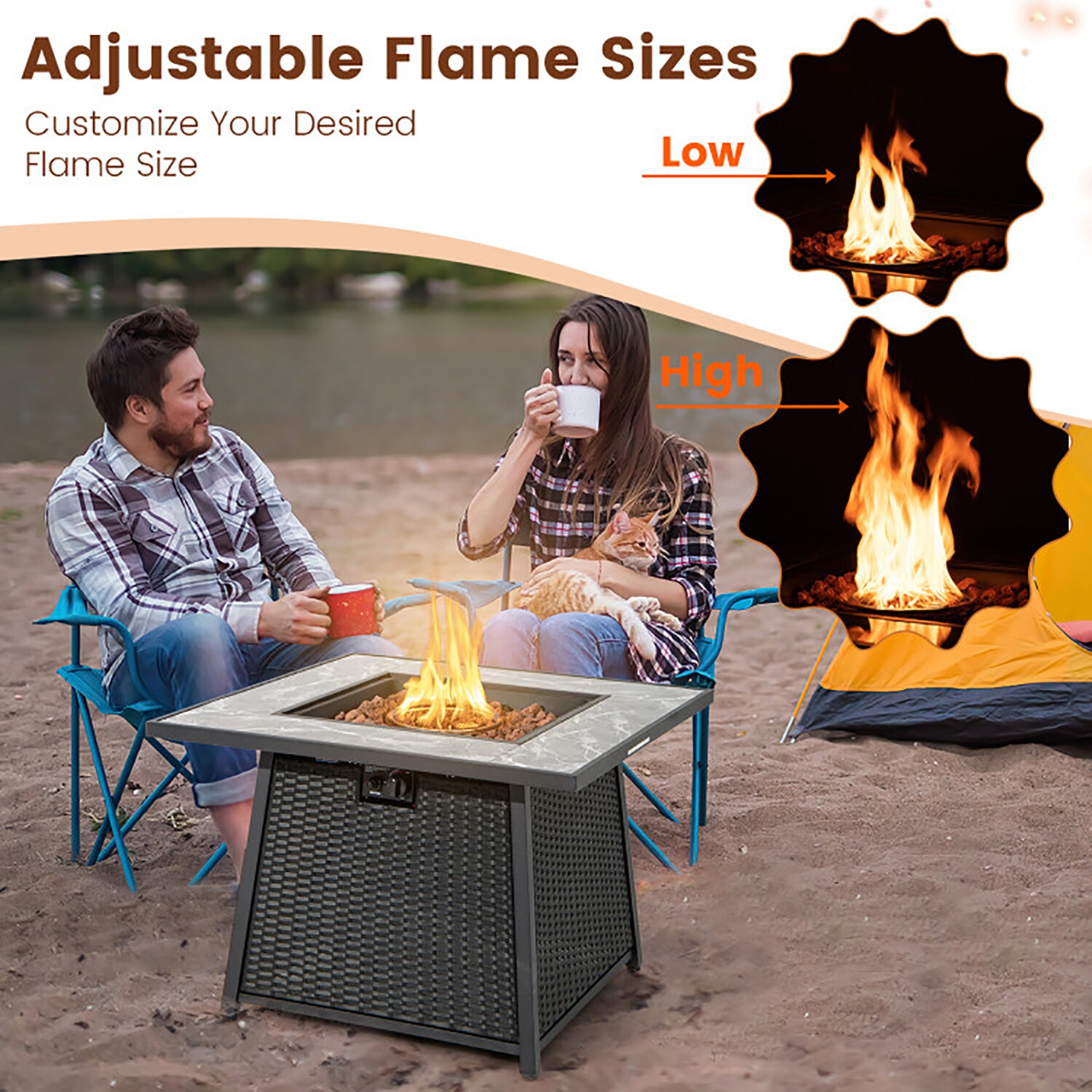 GZMR GZ-NH-62836 Outdoor-Gas-Firepits - View #6