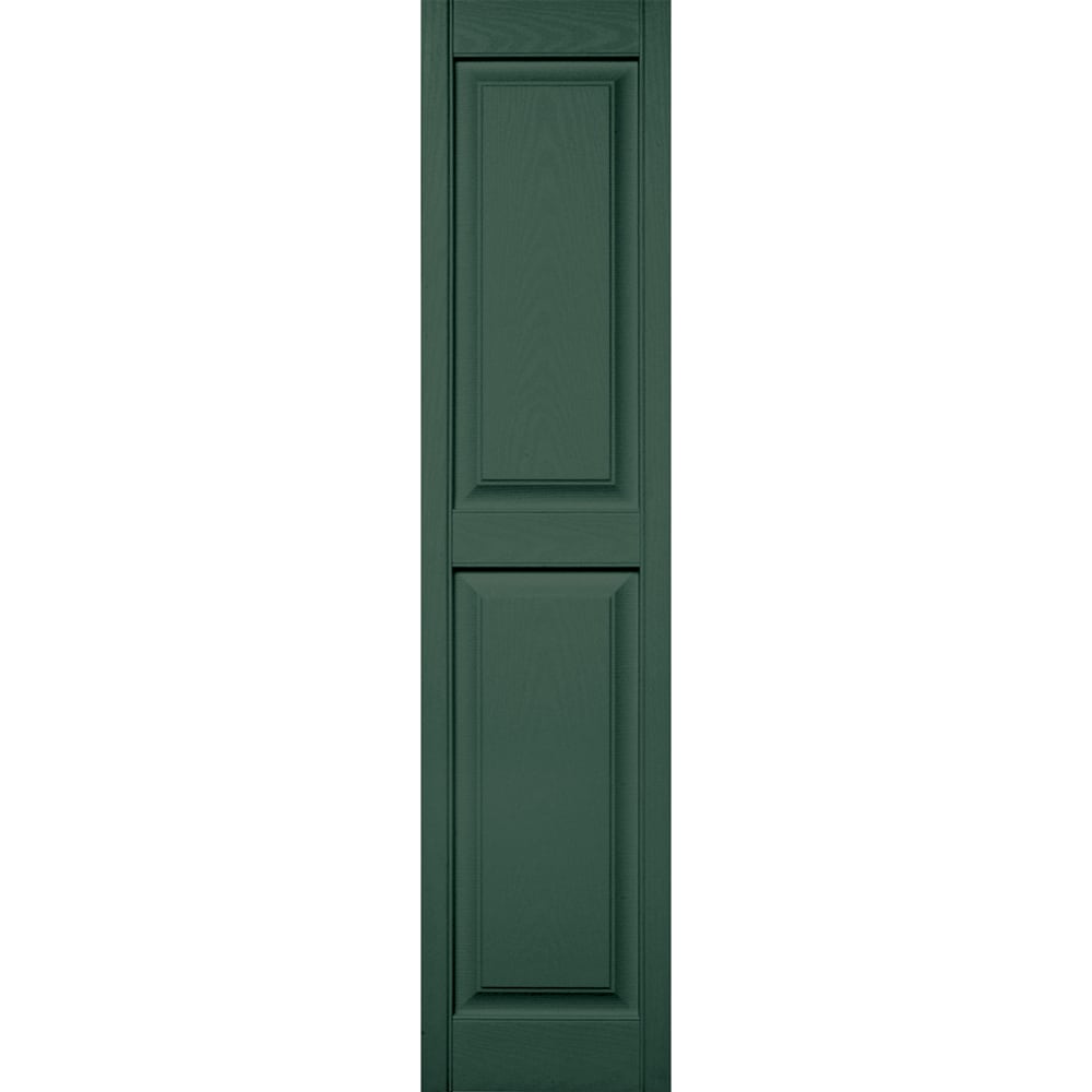 Vantage V4711463028 14.875-in W x 62.875-in H Forest Green Raised panel Exterior Shutters ( 1 -Pack )
