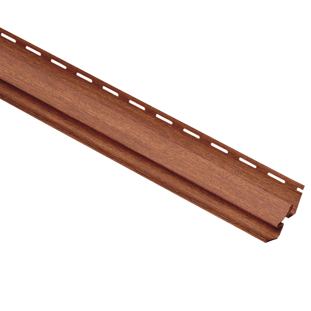 Georgia-Pacific 138087A 10-in x 144-in White/Wood Grain Vinyl Solid Soffit