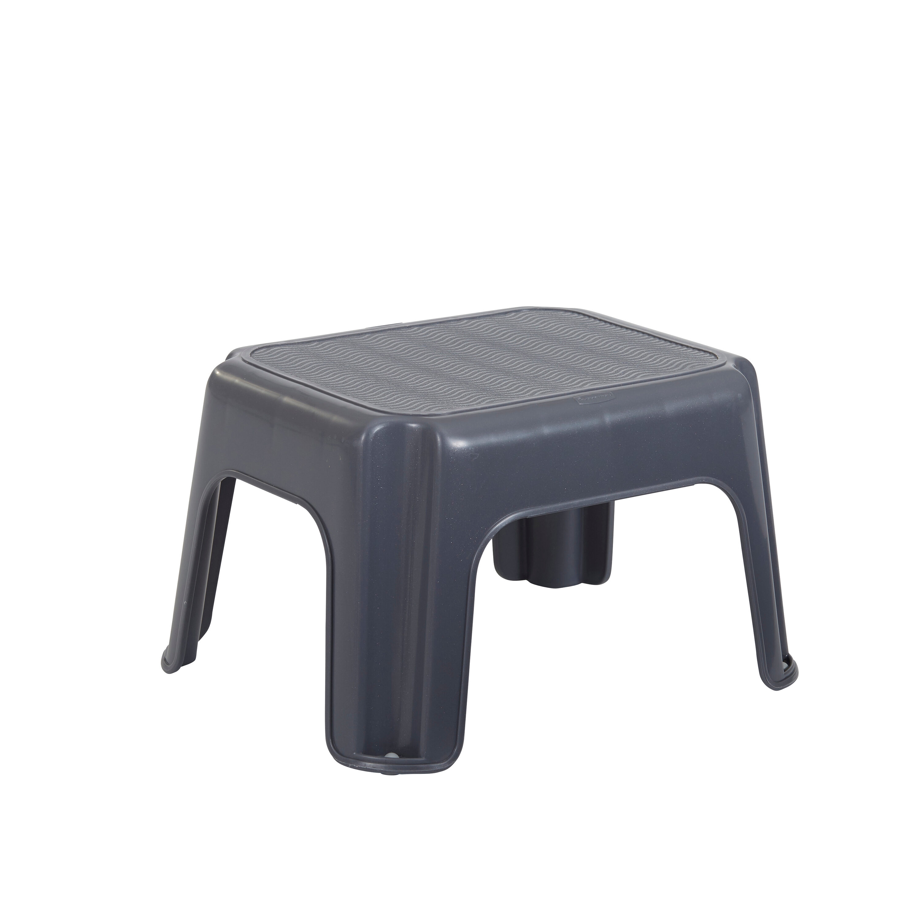 Rubbermaid 1-Step 200-lb Capacity Gray Plastic Step Stool in the Step ...