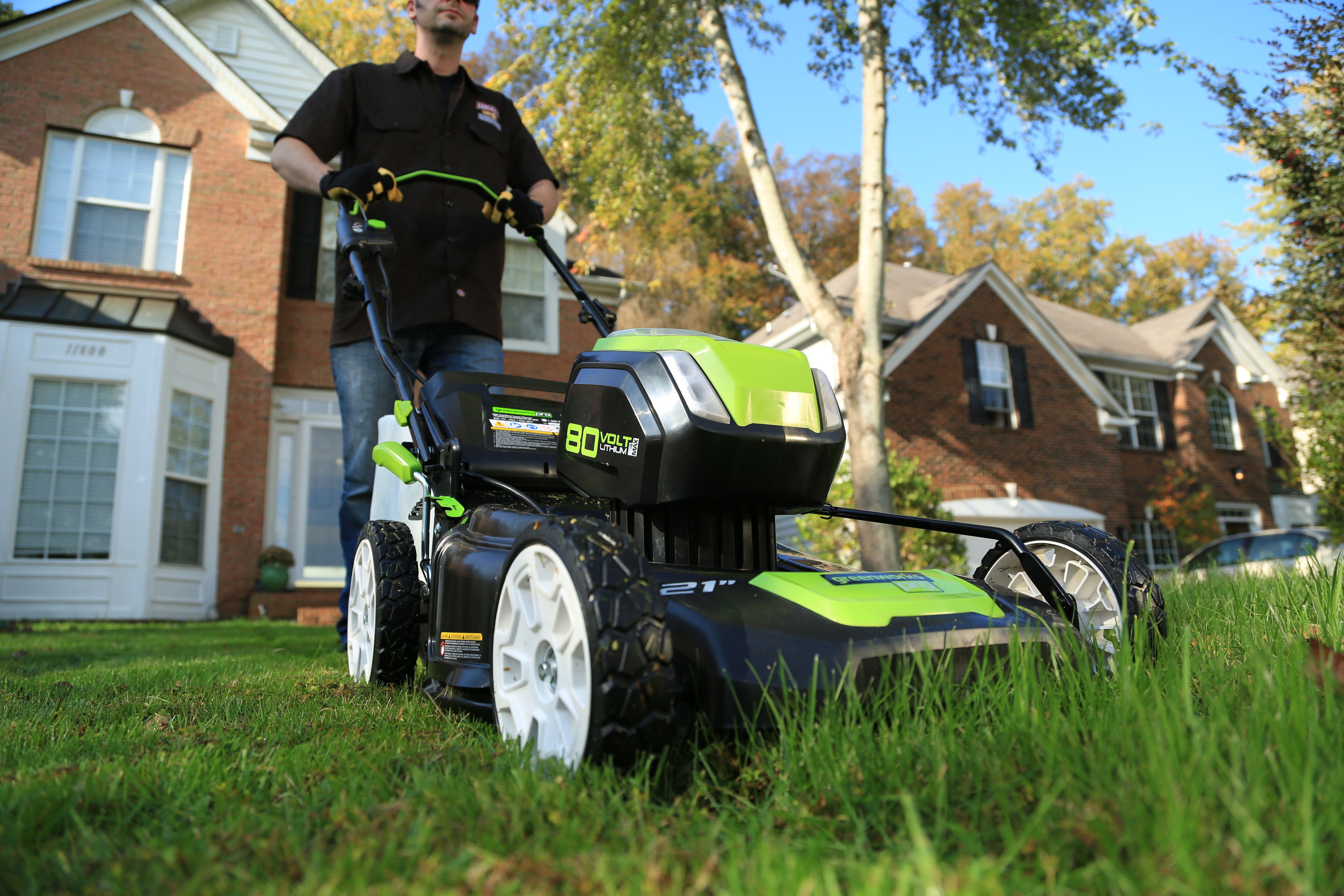 Greenworks 80-volt Max Brushless 21-in Cordless Electric Lawn Mower 4 ...