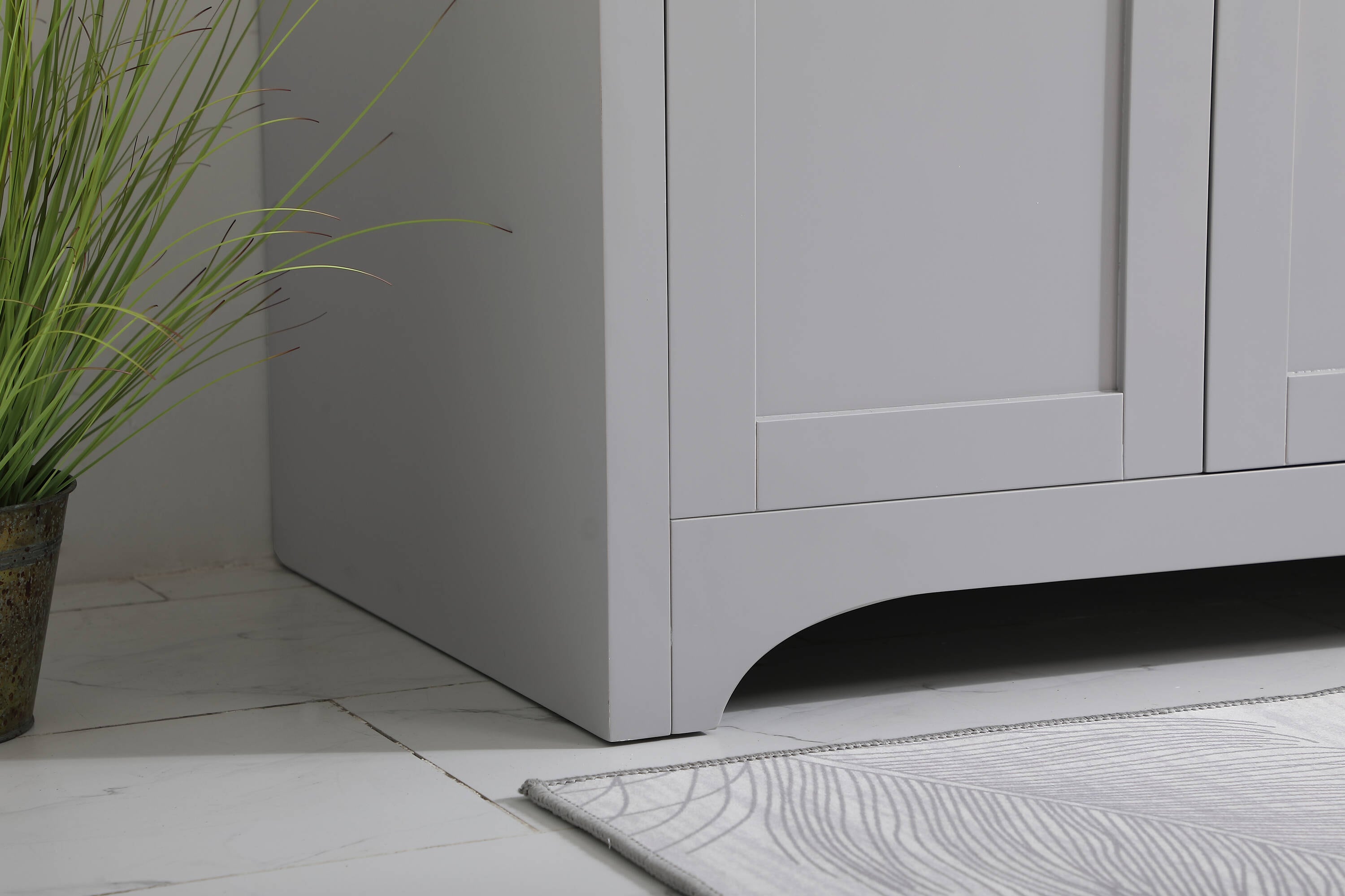 Gray 42" Single Bathroom Vanity with Quartz Top
