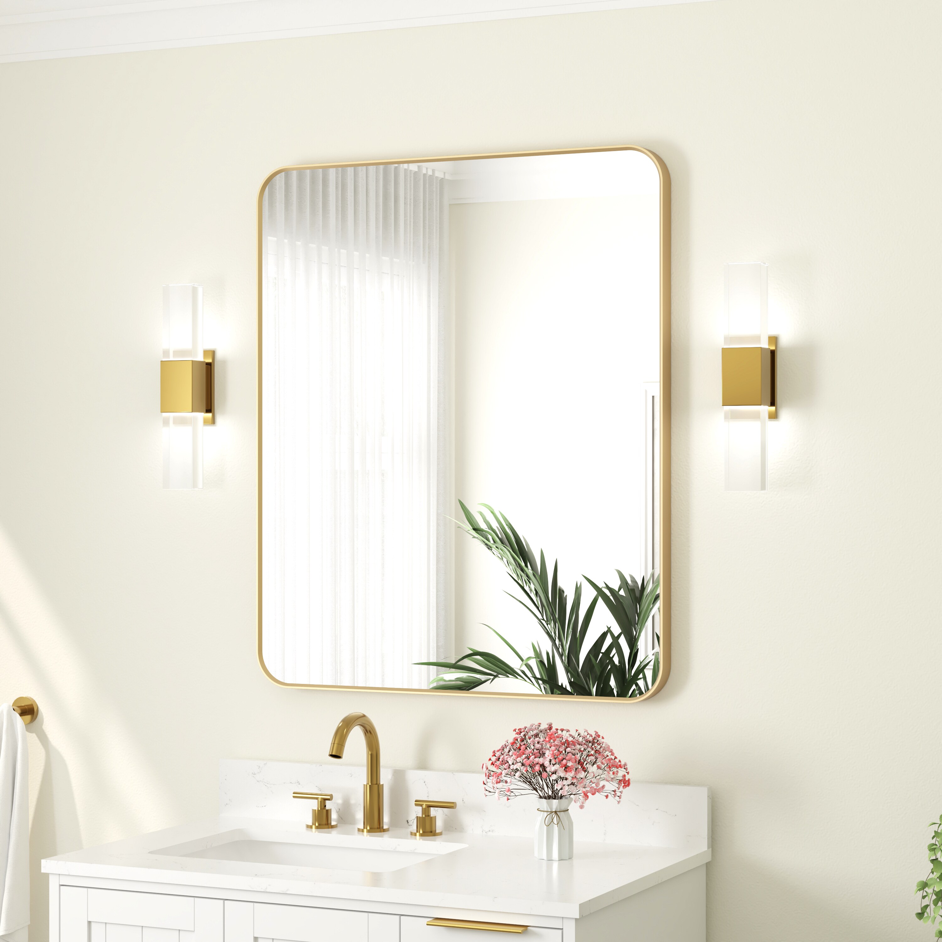 WELLFOR F1MR3036BG Framed-Bath-Mirrors - View #12