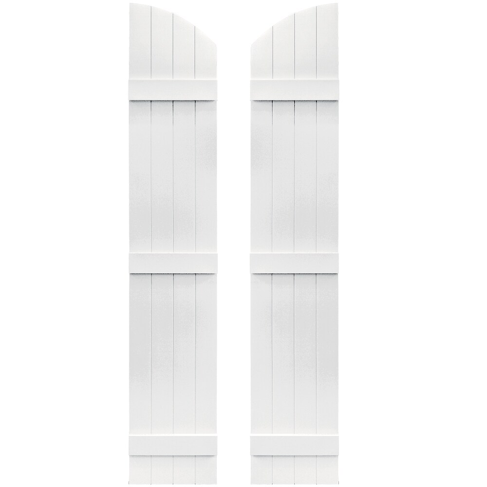 Vantage V5931473117 13.875-in W x 73-in H Bright White Exterior Shutters
