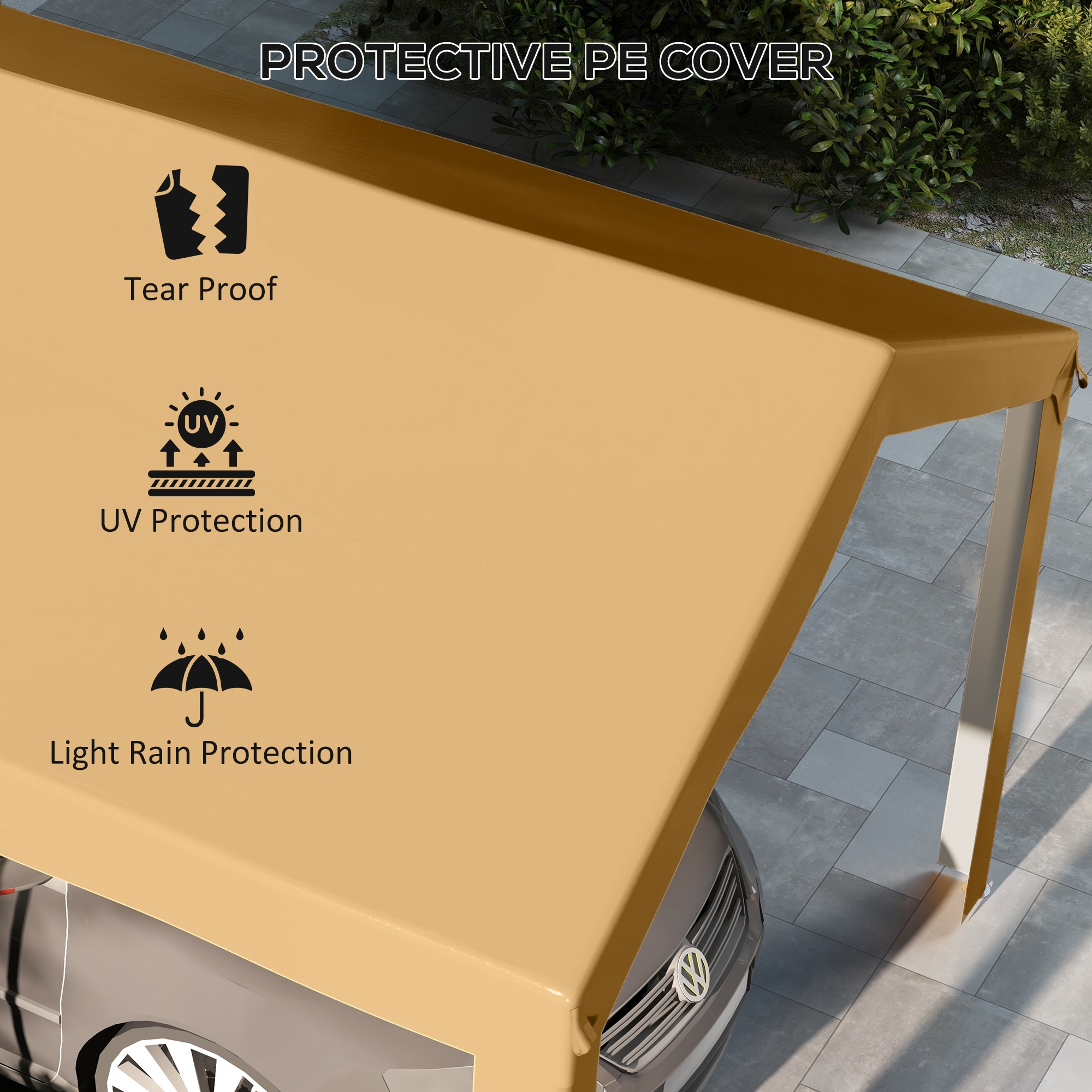 Outsunny 84C-447V00BG Carport-Covers - View #6