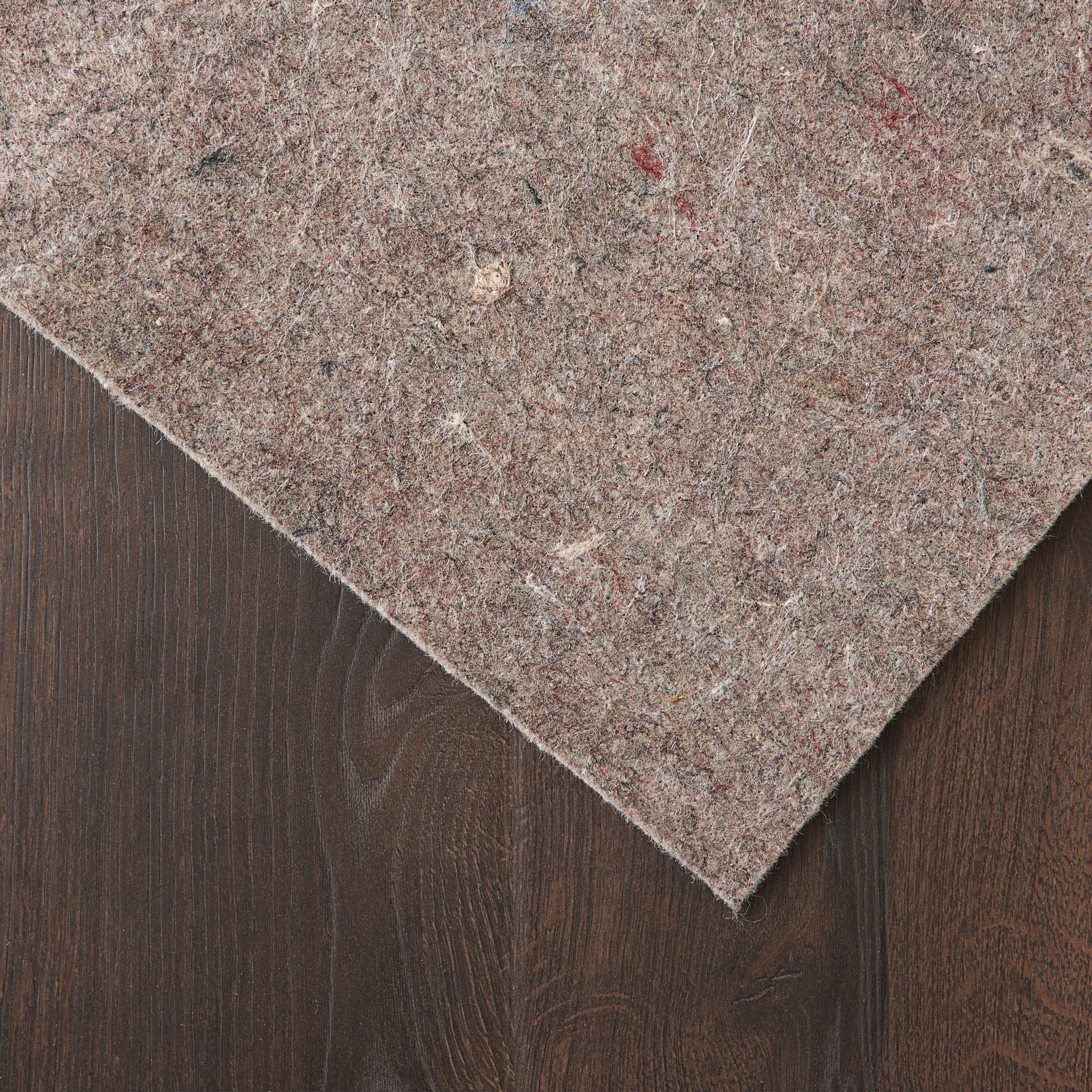 Tan 3' x 5' Recycled Synthetic Fiber Outdoor Rug Pad