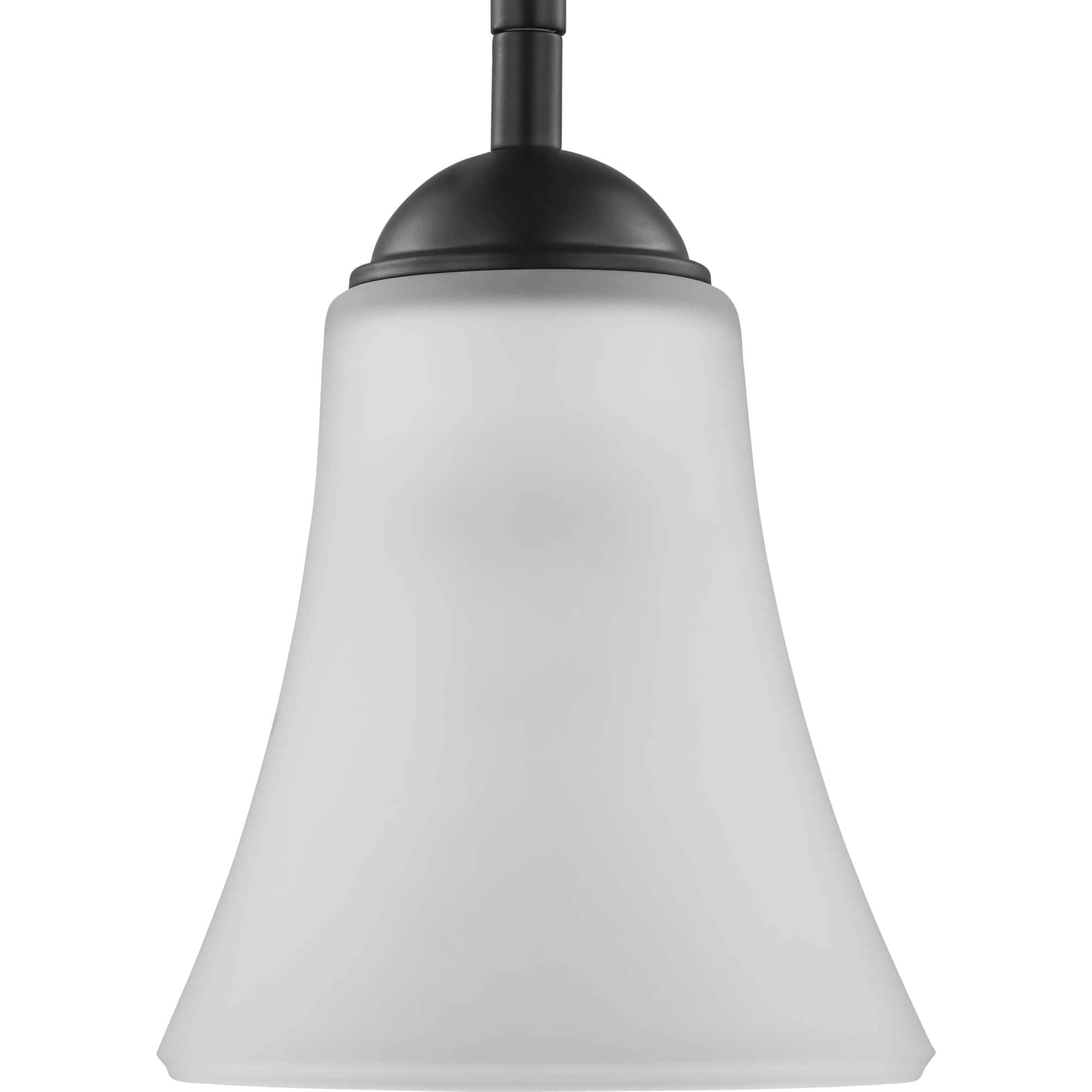 Progress Lighting P500288-020 Classic Antique Bronze Traditional Etched glass Bell Mini Hanging Pendant light