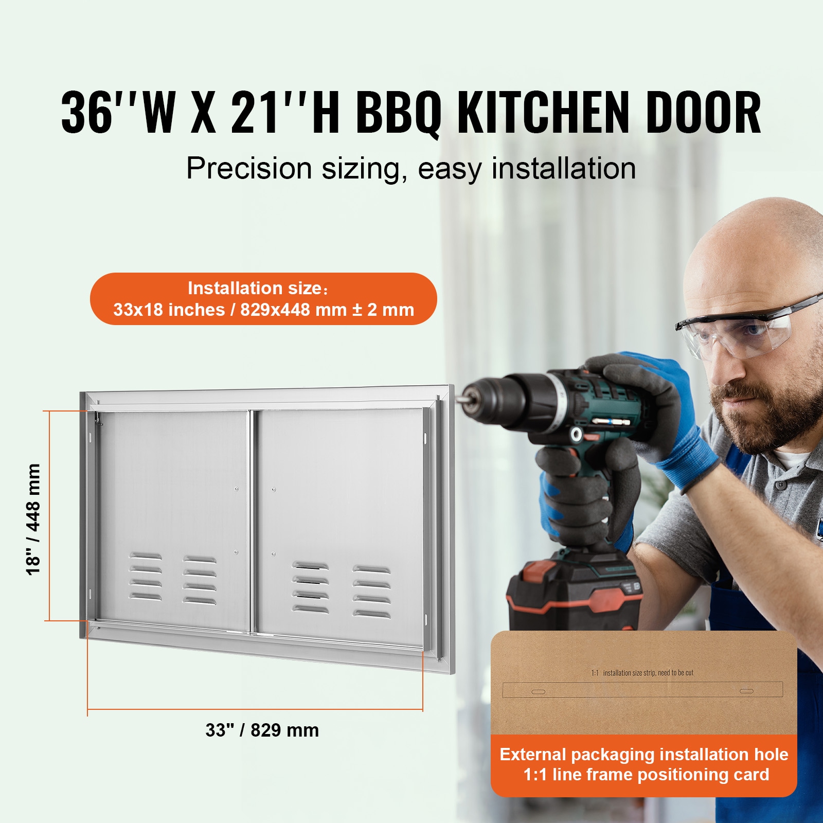 VEVOR SMMBSCJMYS36I3IIAV0 Builtin-Grill-Cabinet-Parts - View #5