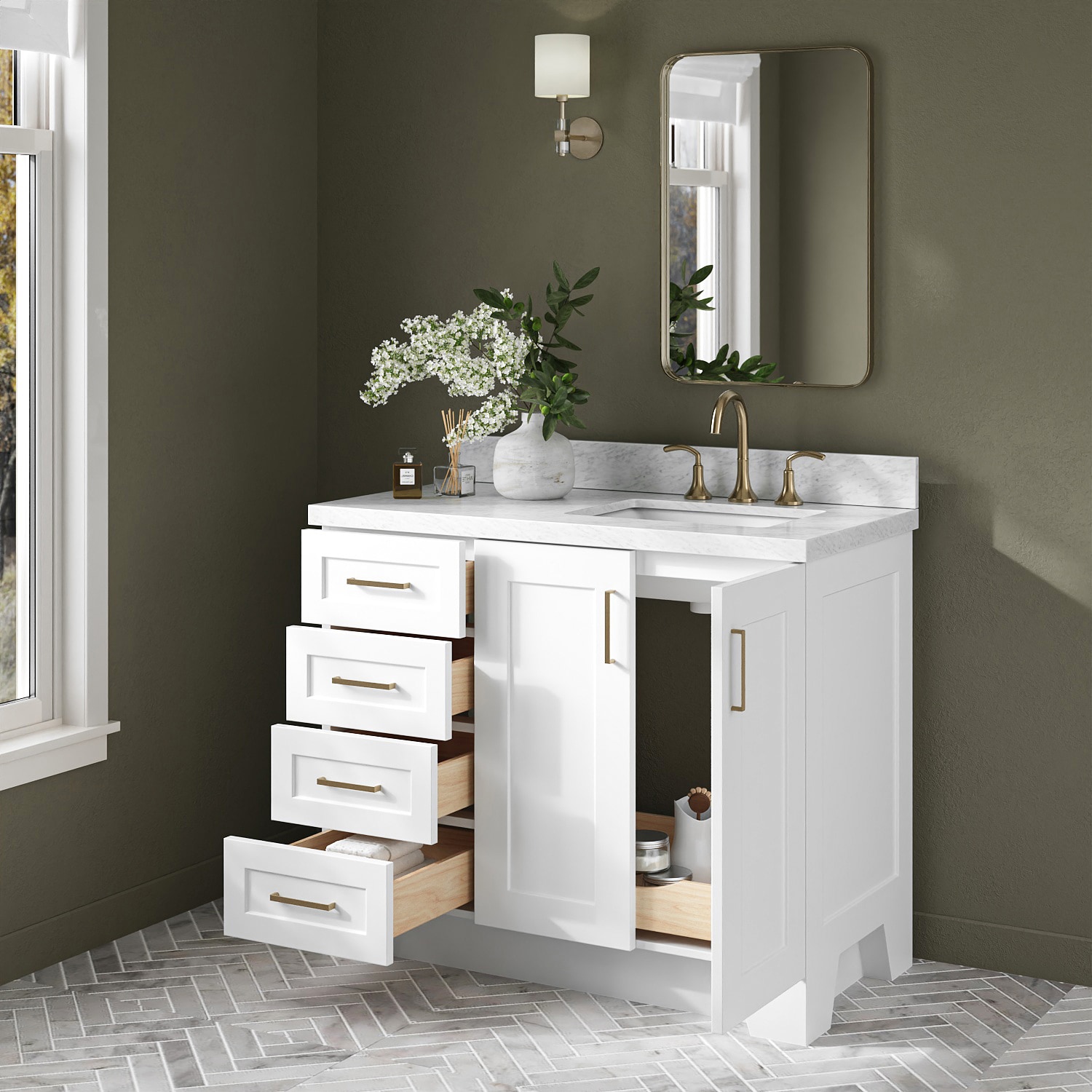 ARIEL Q043SRCWRVOWHT Bath-Vanity-Combo - View #3