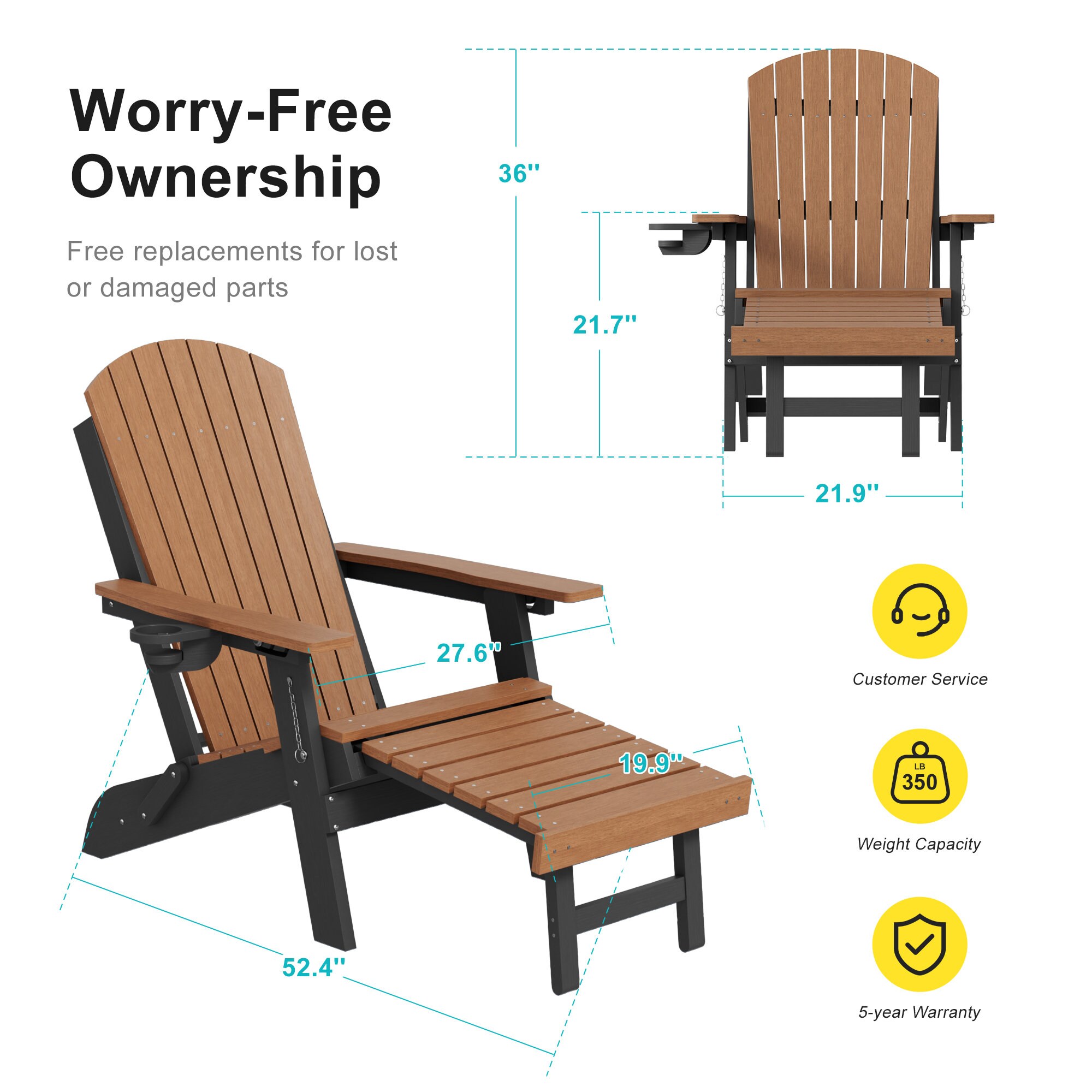 Livewood L-E-FSD-76LY Patio-Chairs - View #2