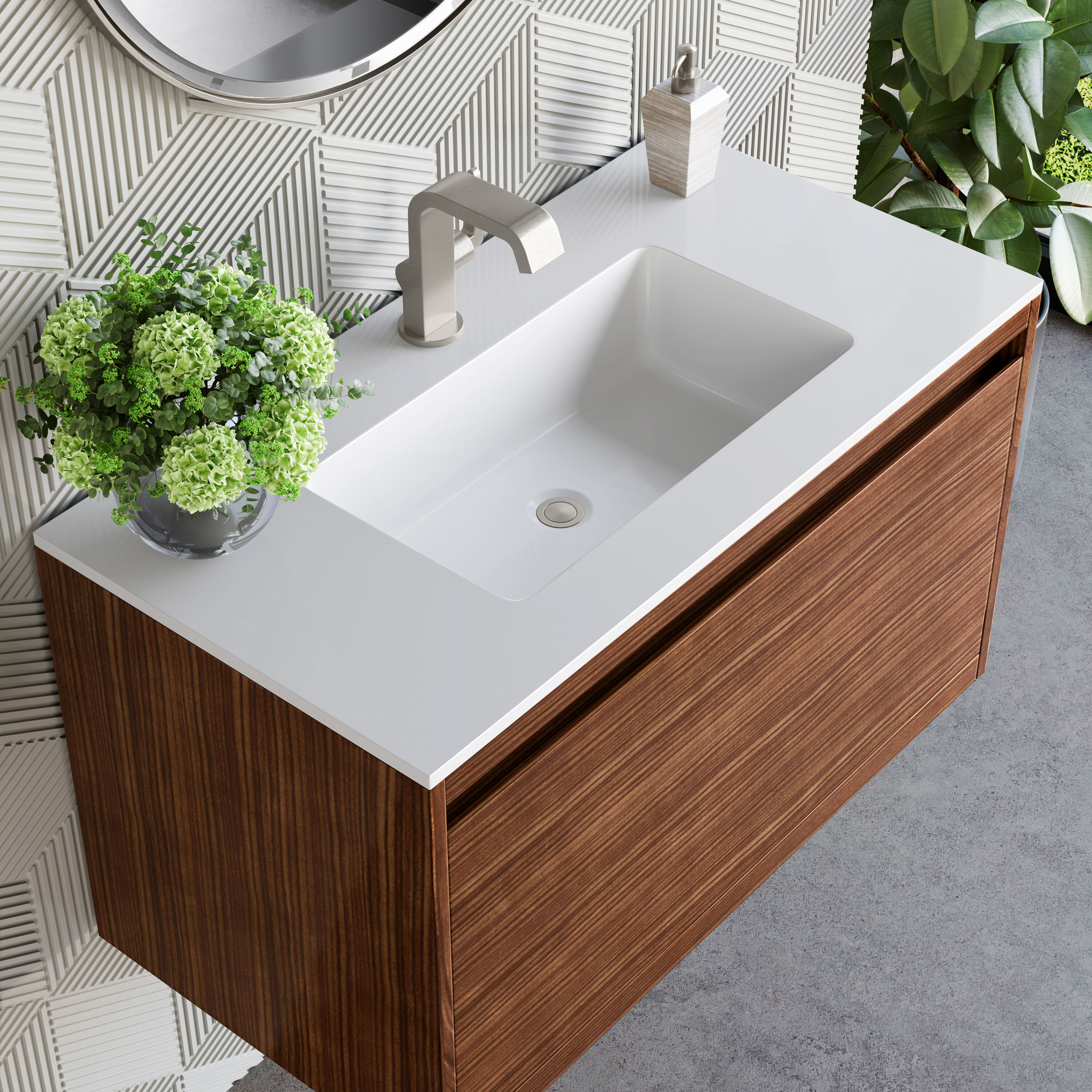 James Martin Vanities 805-V35.4-W-BN-GW Bath-Vanity-Combo - View #8