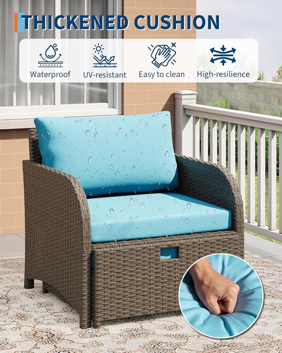 GarveeLife 34KJJAXQ Patio-Conversation-Sets - View #7