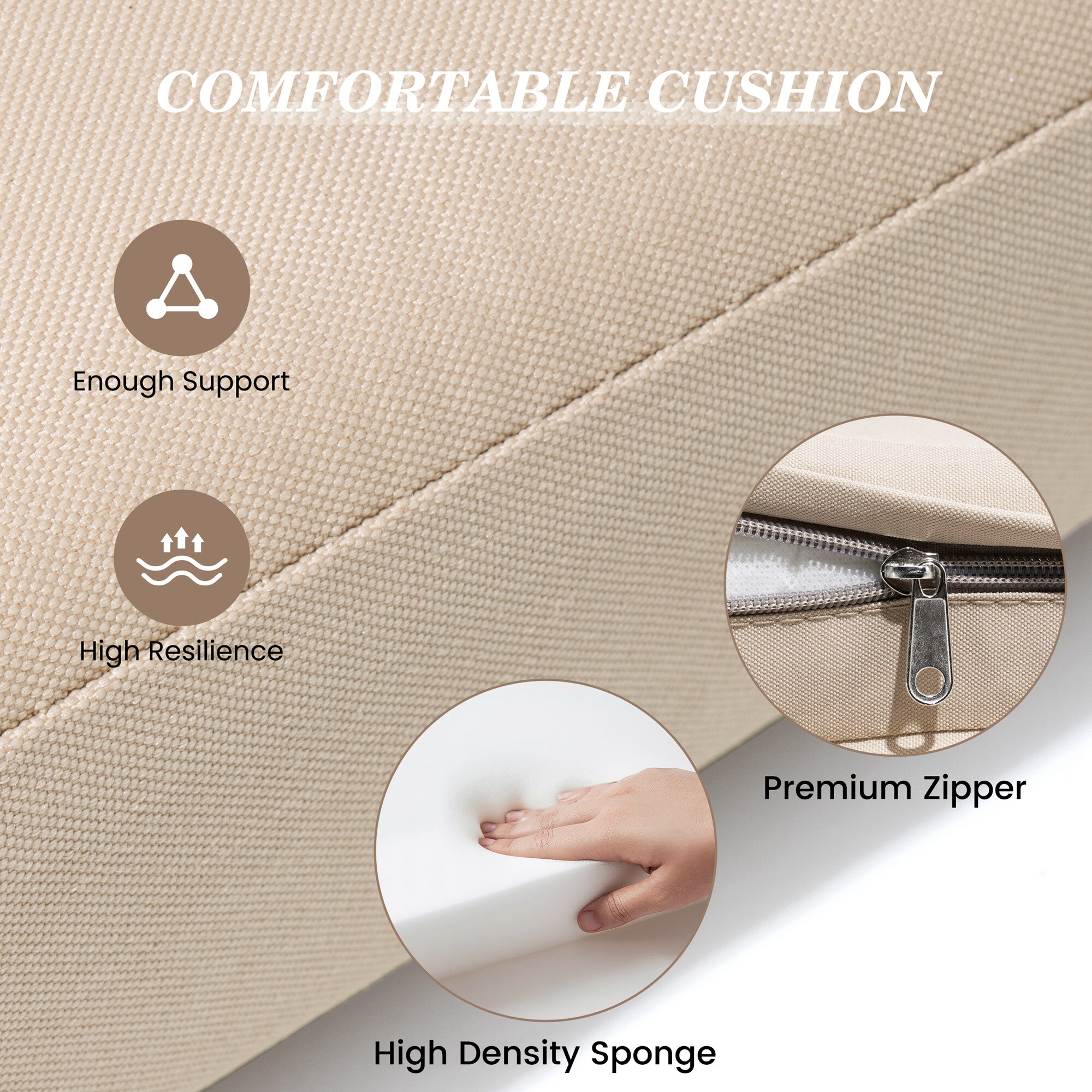 Pellebant ST25-CU001BEI80-1 Patio-Furniture-Cushions - View #4