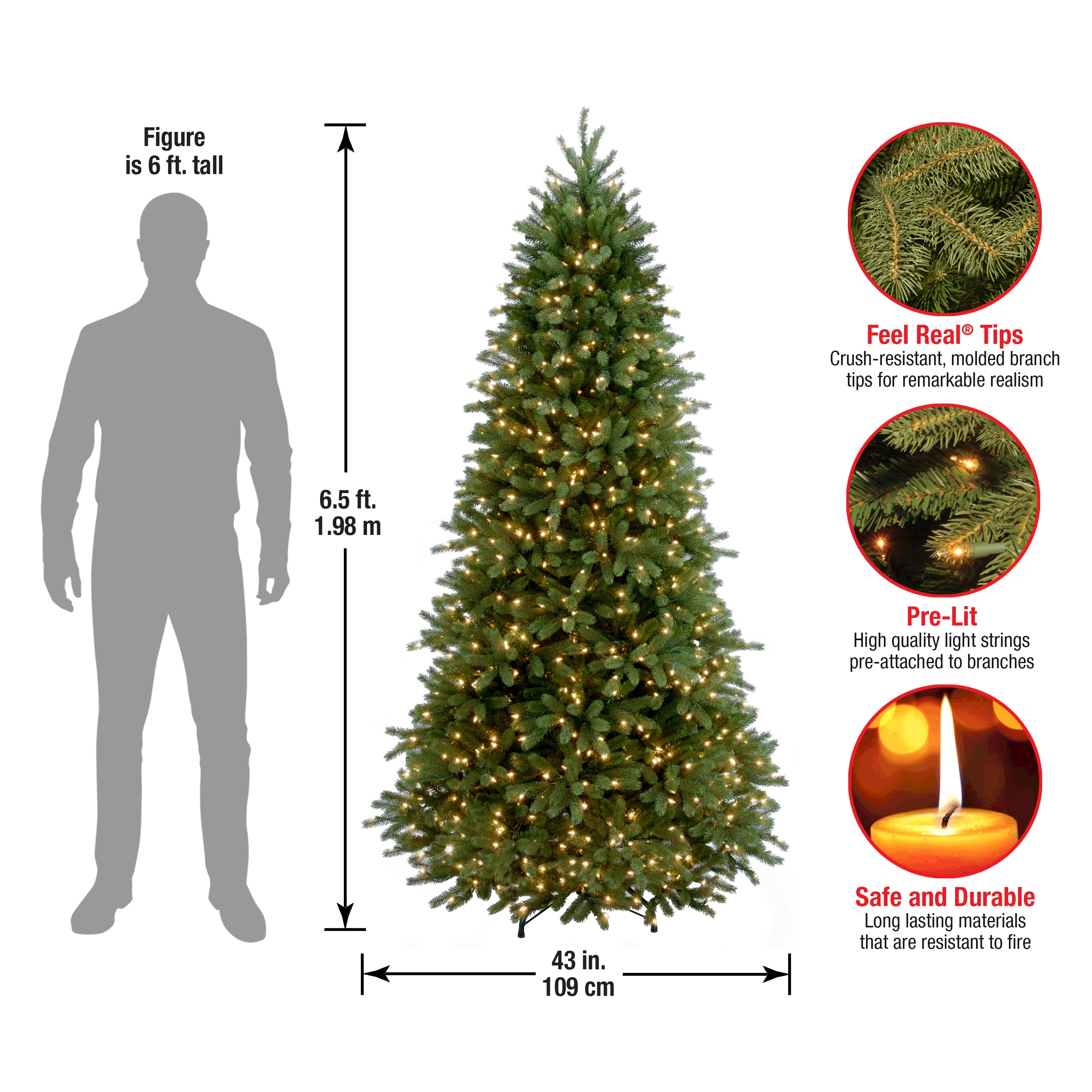 National Tree Company PEJF1-304-65 Artificial-Christmas-Trees - View #7