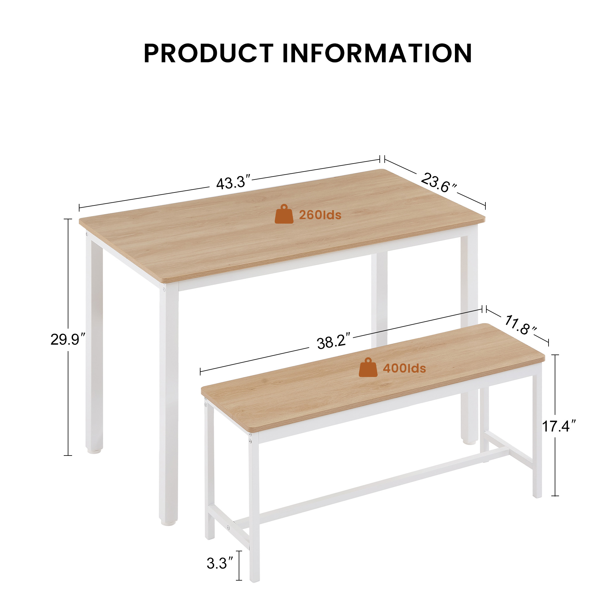 Maocao Hoom JLP186640 Dining-Sets - View #4
