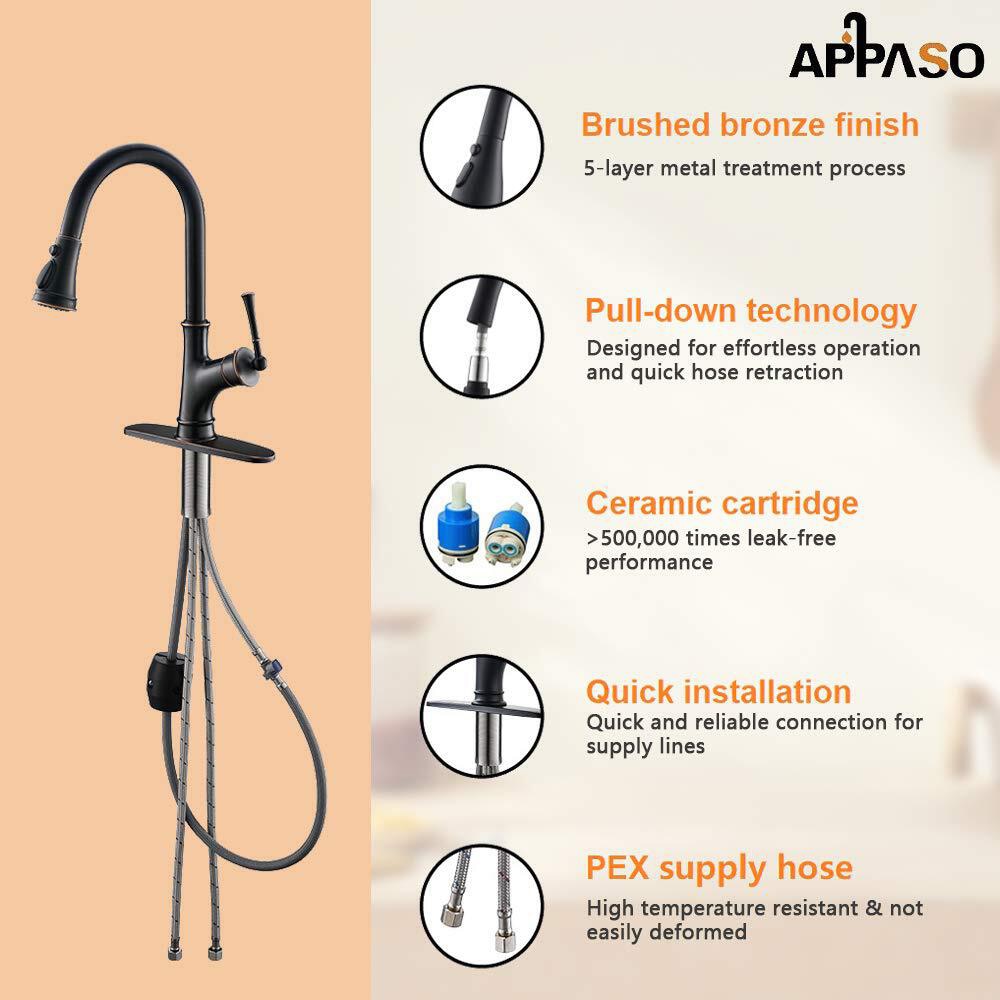 APPASO AP-K133-ORB Kitchen-Faucets - View #5