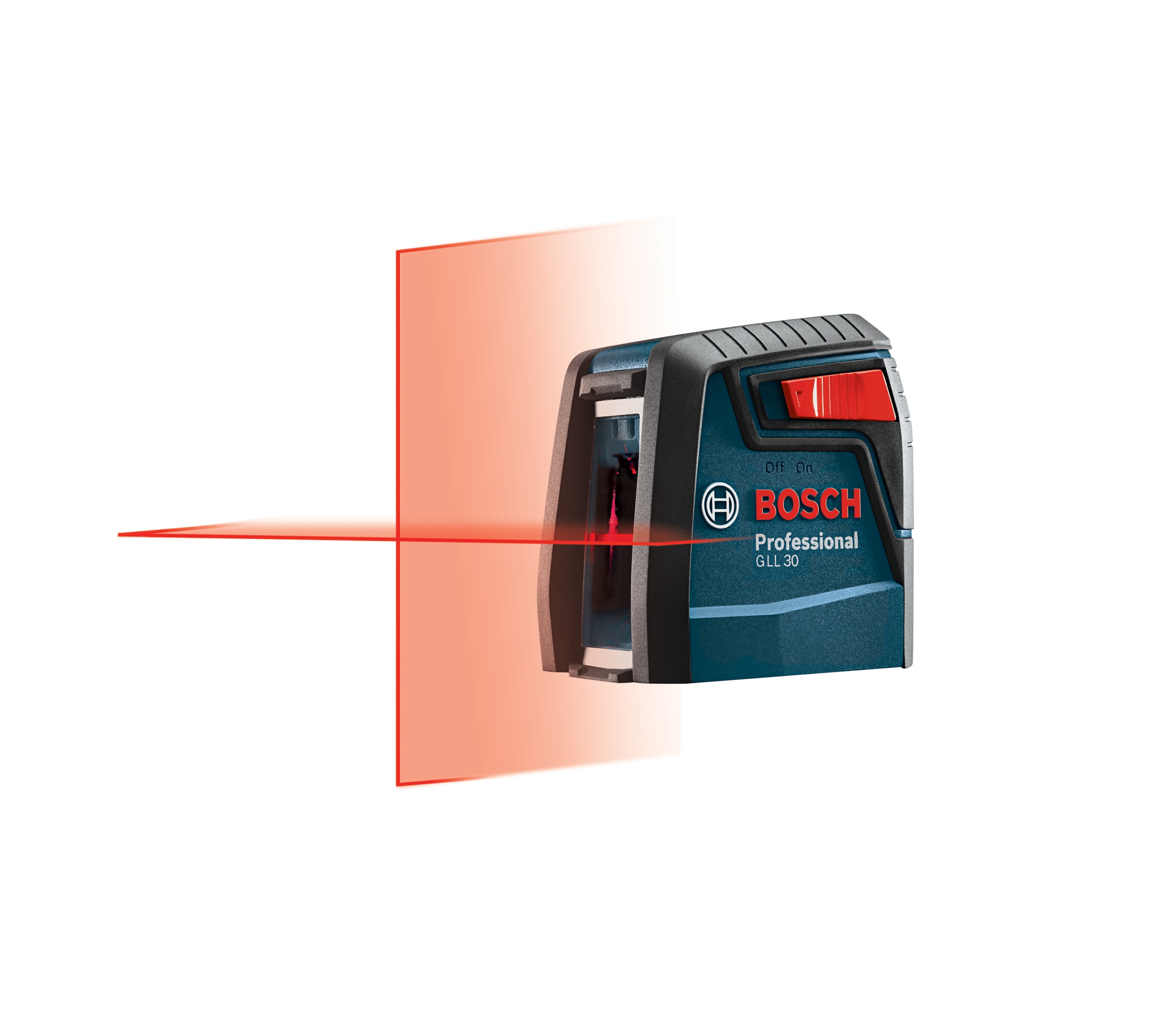 Bosch Red 30-ft Self-Leveling Indoor Cross-line Laser Level with Cross Beam  in the Laser Levels department at